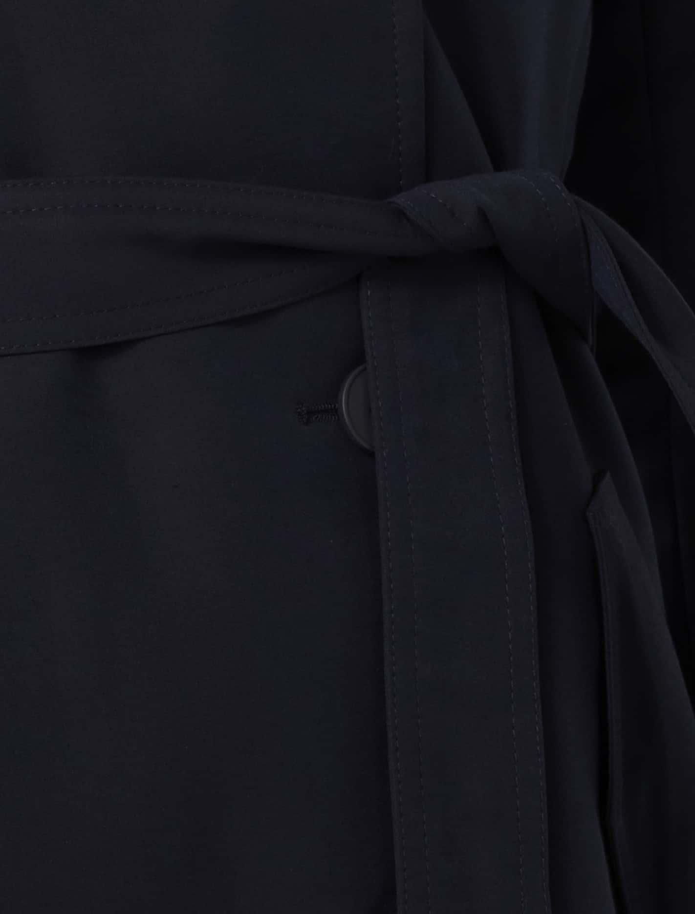 Maggie Hooded Water Resistant Trench True Navy