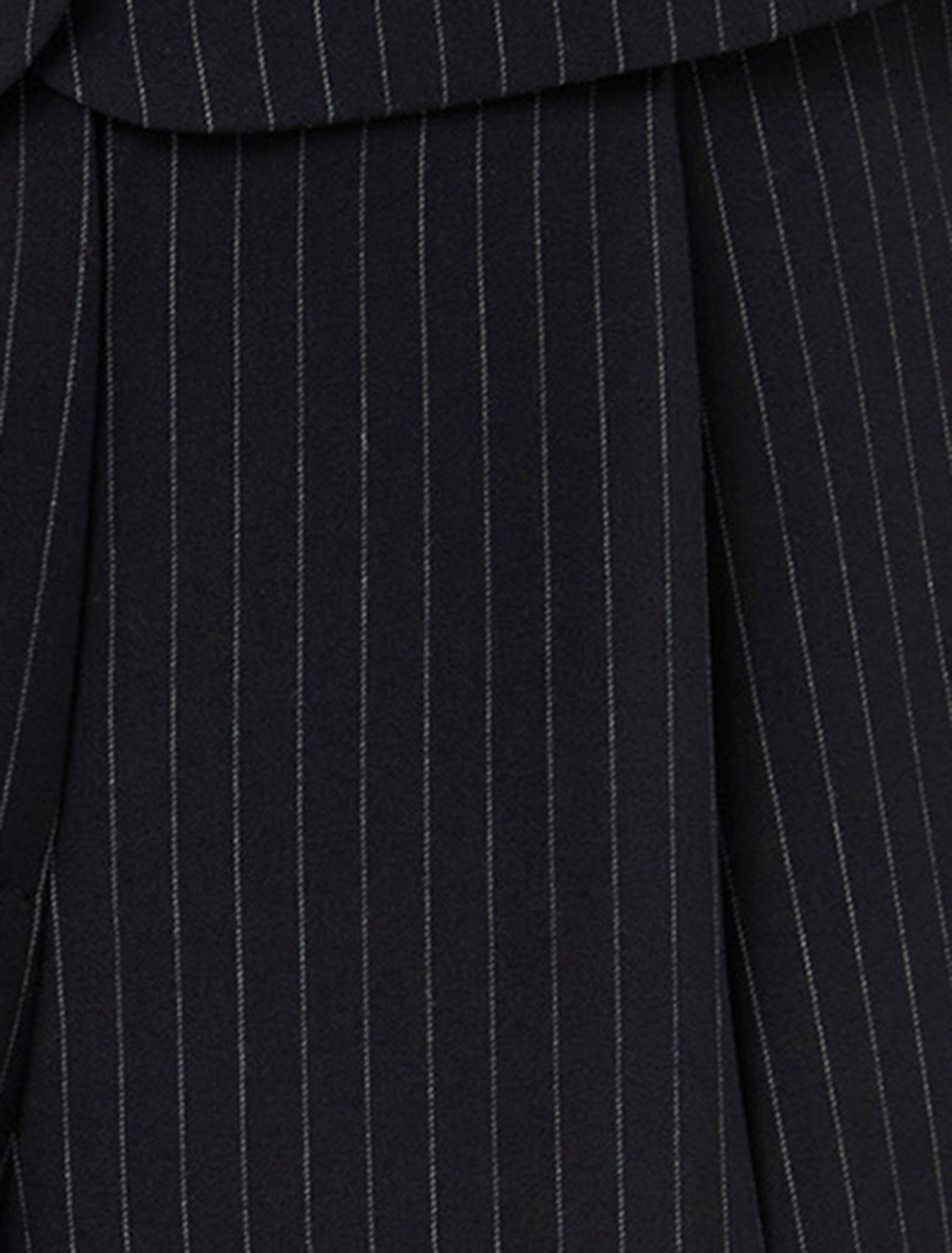 Noa Pinstripe Wide Leg Pants Navy Pinstripe Suit