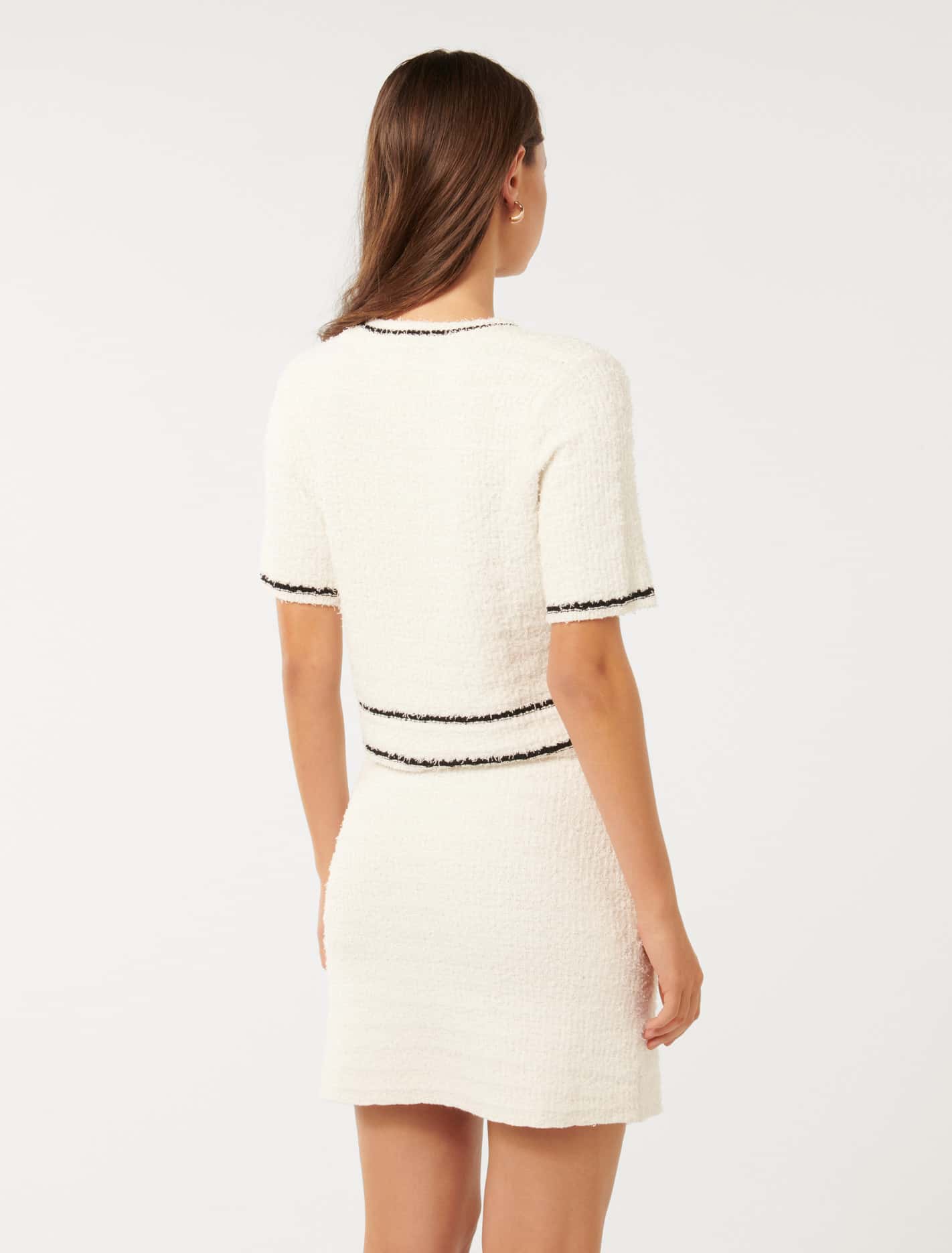 Margot Knitted Tee Mono Tipped