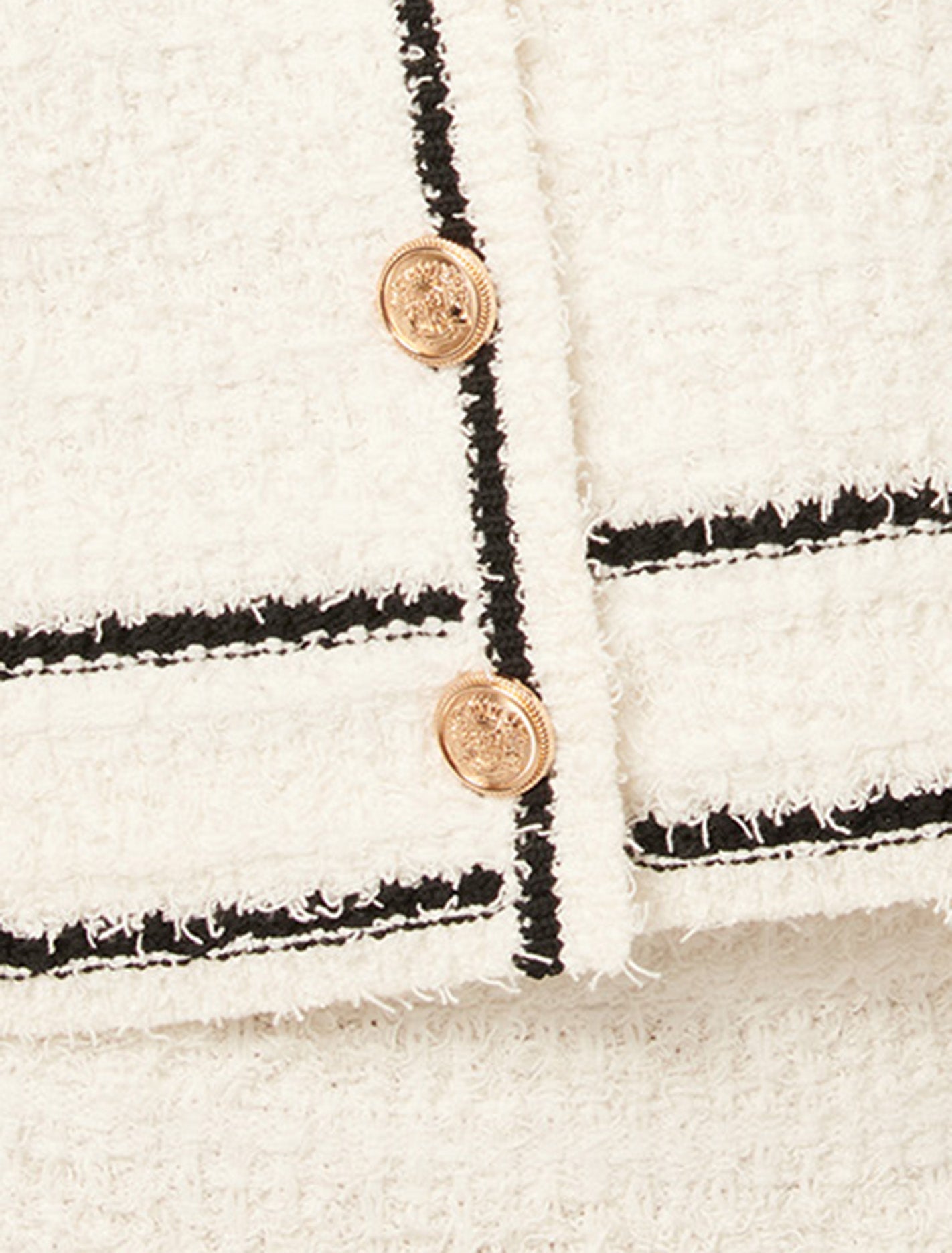 Margot Knitted Tee Mono Tipped