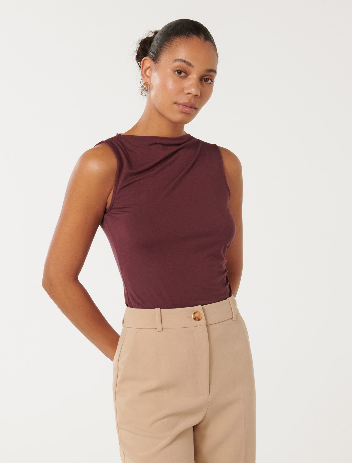 Belle Gathered Top Imperial Port