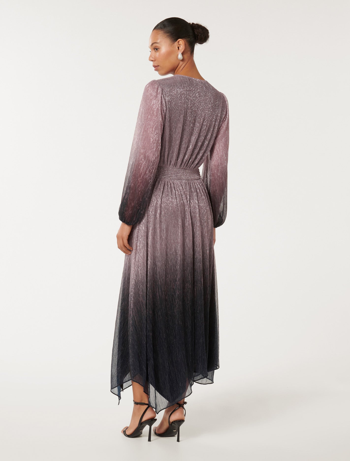 Gisele Ombre Plisse Maxi Blush Dusk Ombre