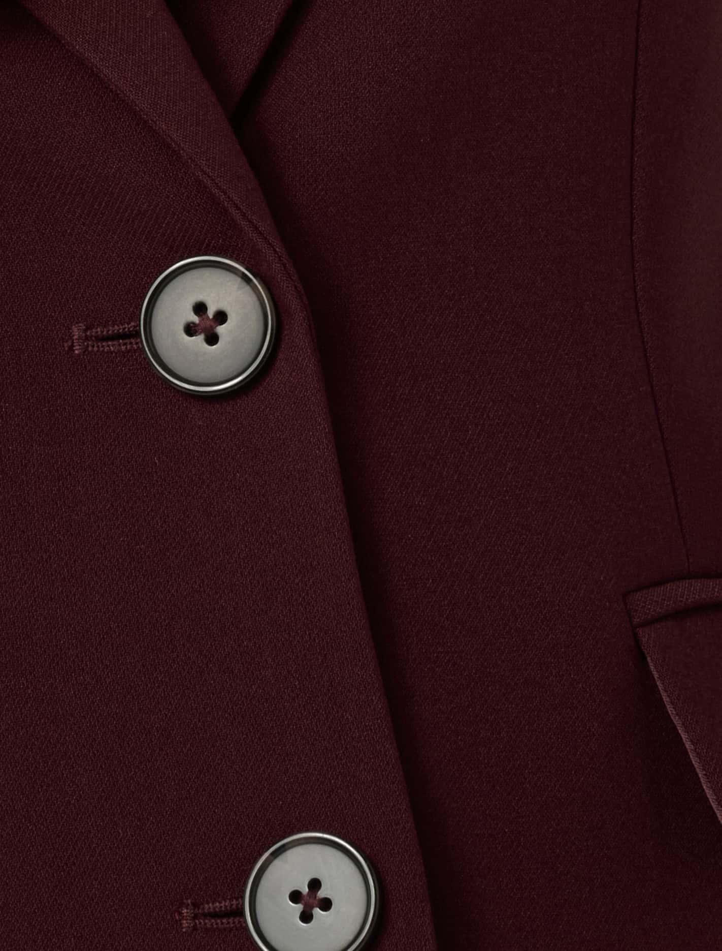 Clarette Nipped Waist Blazer Dark Cherry Suit