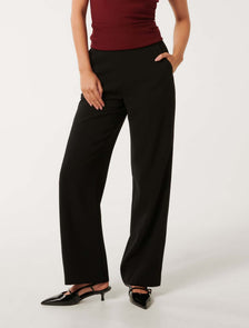 Allegra Wide-Leg Pants Black