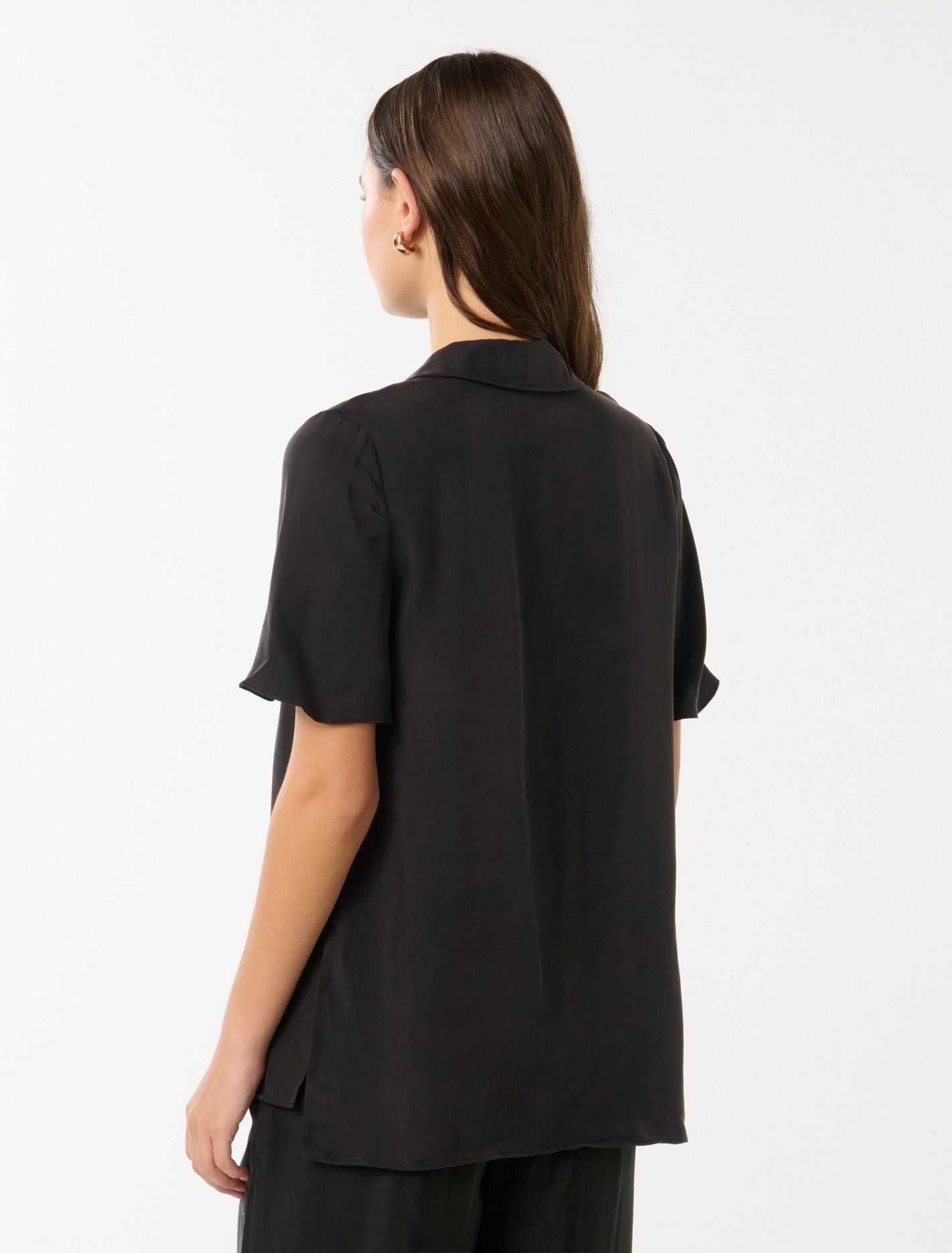 Betsy Cupro Shirt Black Co-Ord