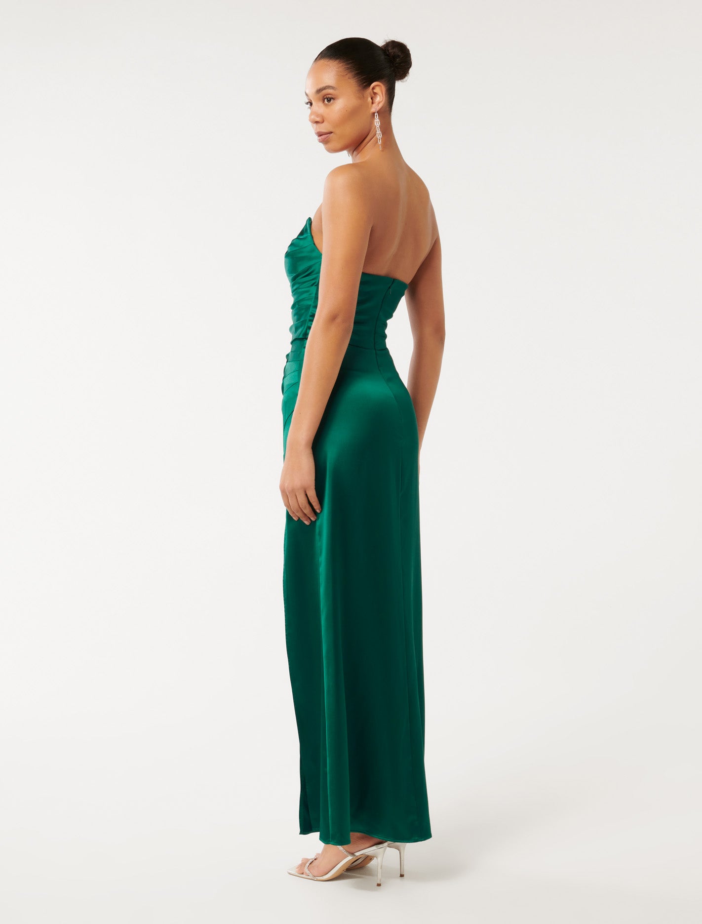 Daria Strapless Gown Hunter