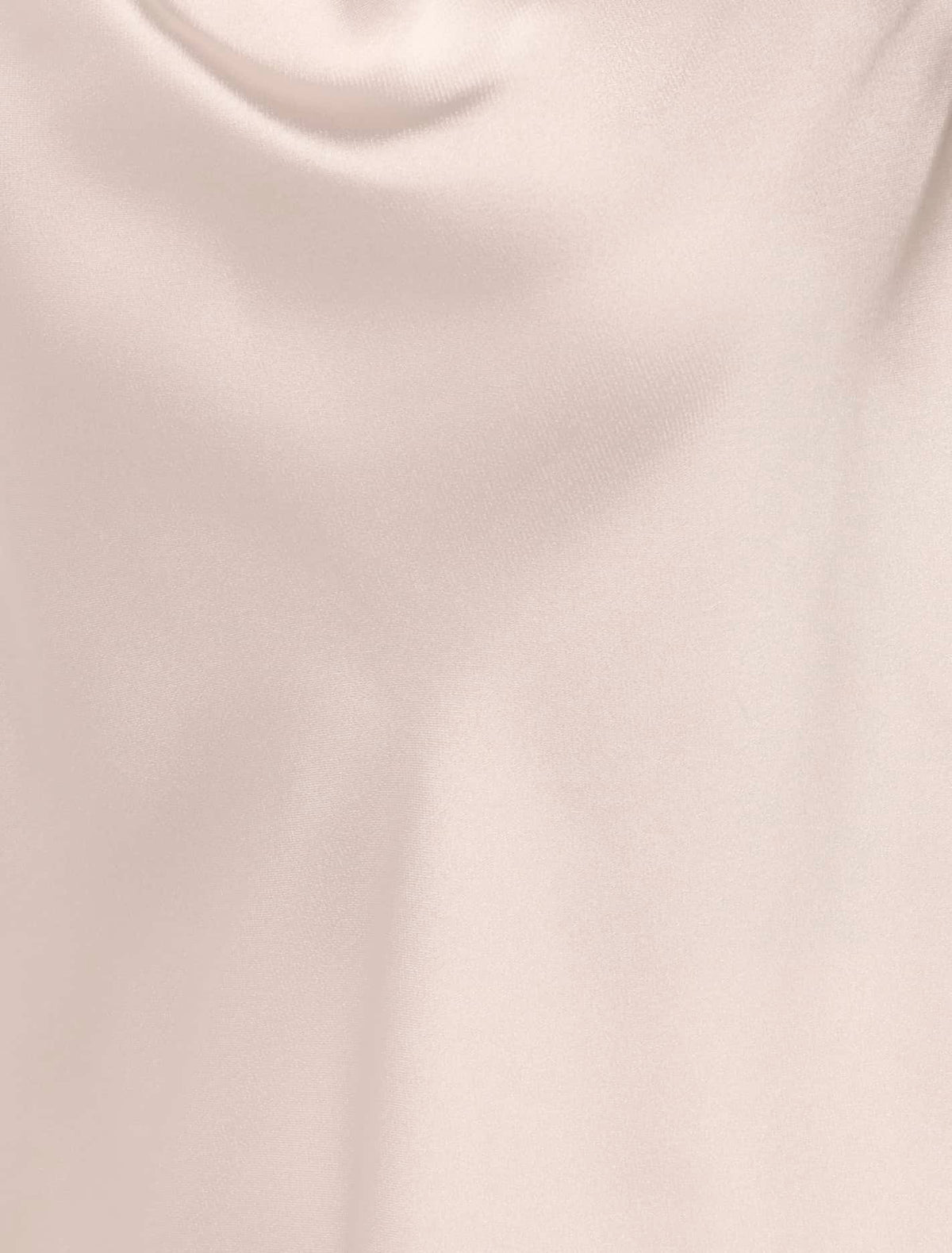 Sallie Petite Satin Cowl tank Frosted Champagne