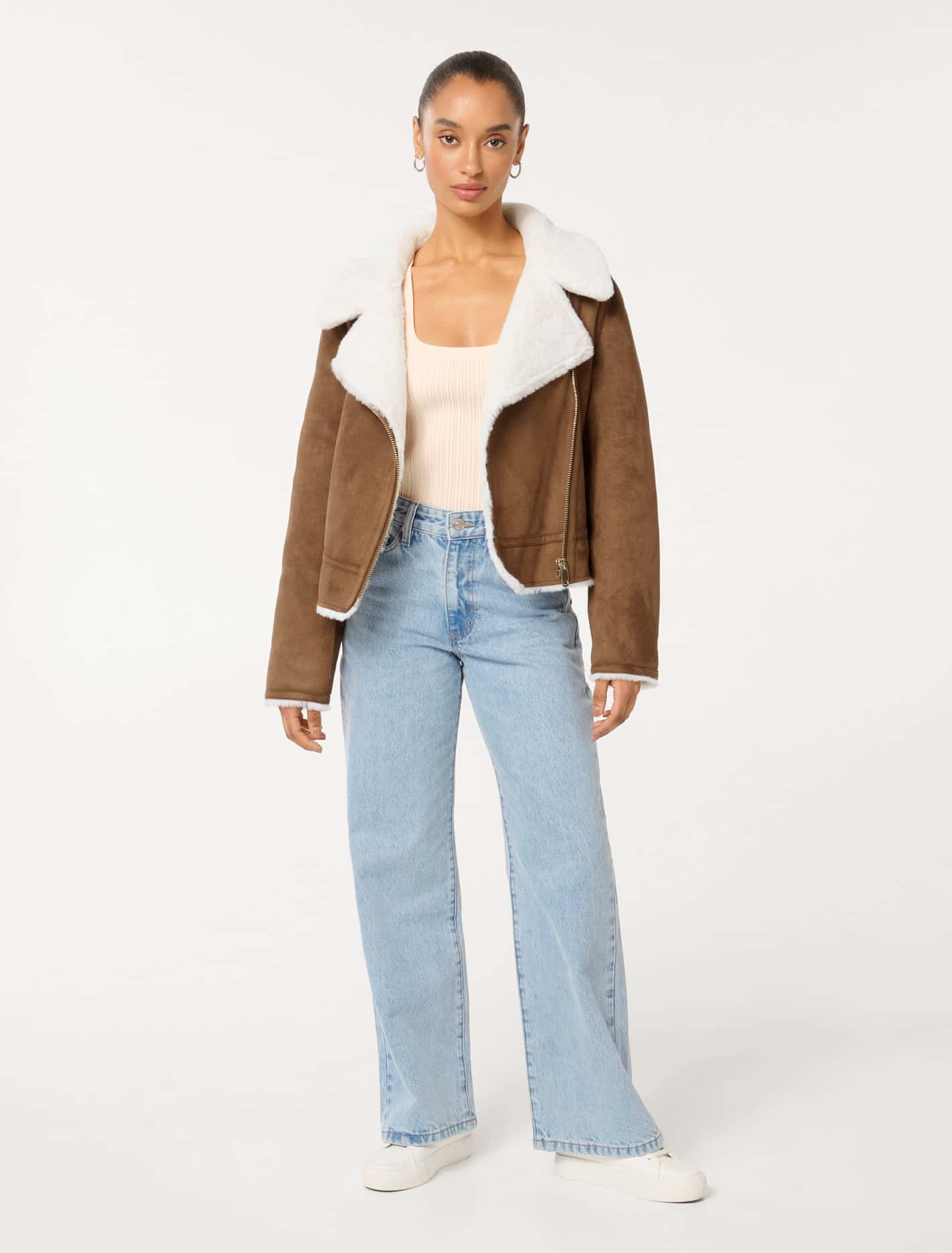 Montana Petite Aviator Jacket Chocolate