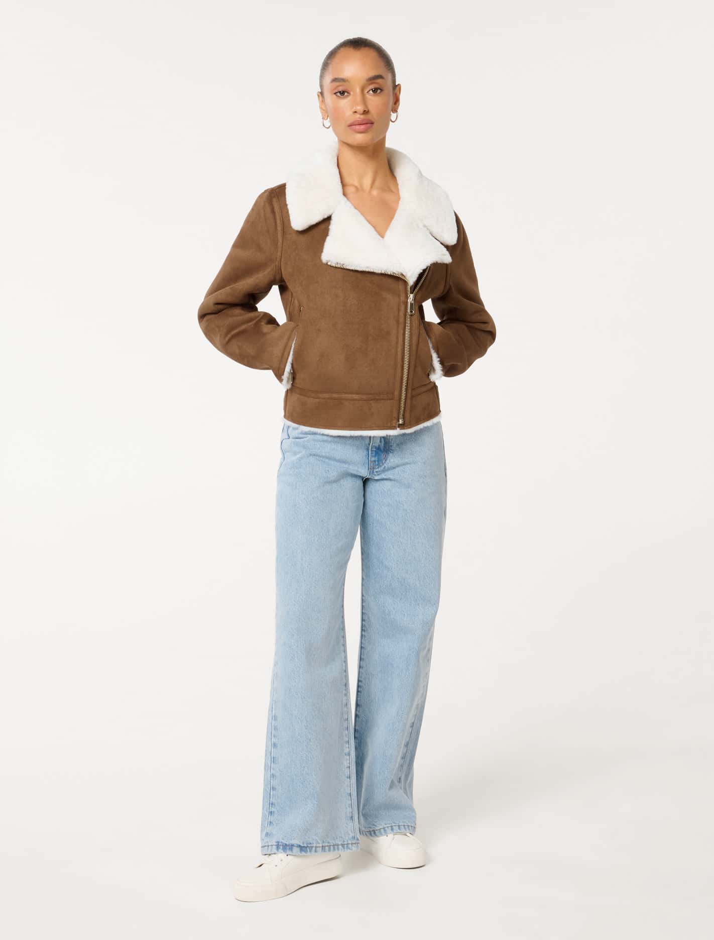 Montana Petite Aviator Jacket Chocolate