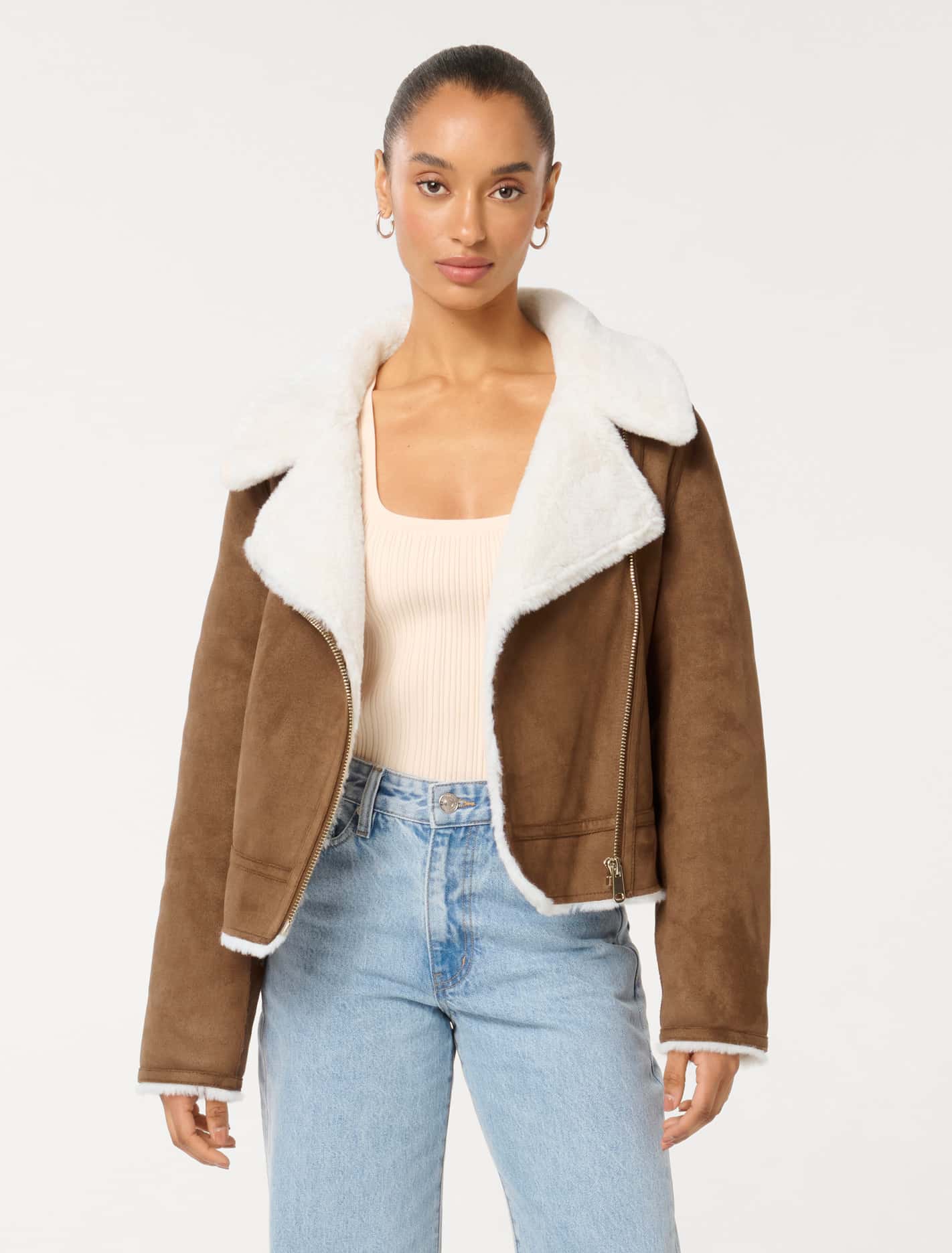 Montana Petite Aviator Jacket Chocolate