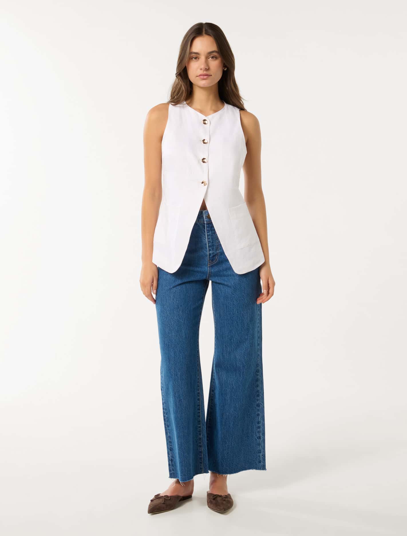 Clementine Soft Vest Porcelain – Ever New