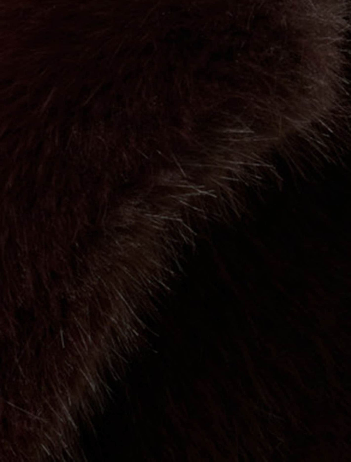 Hunter Maxi Faux Fur Coat Dark Chocolate
