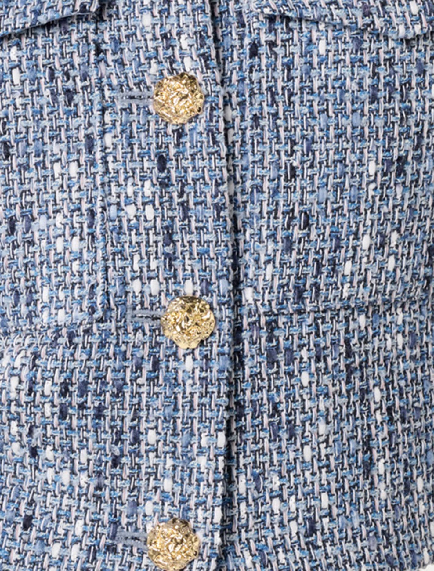 Marley Boucle Jacket Blue Boucle Suit