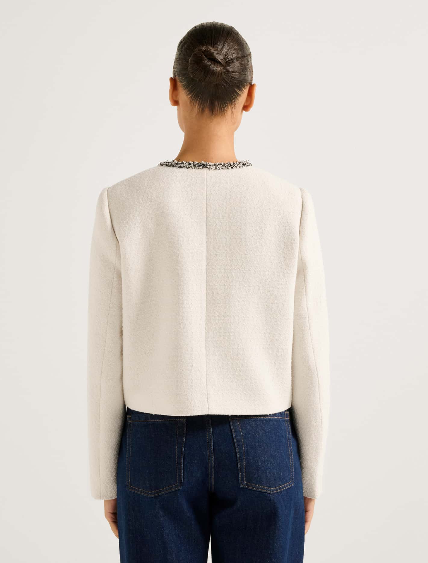 Marie Boucle Jacket Cream