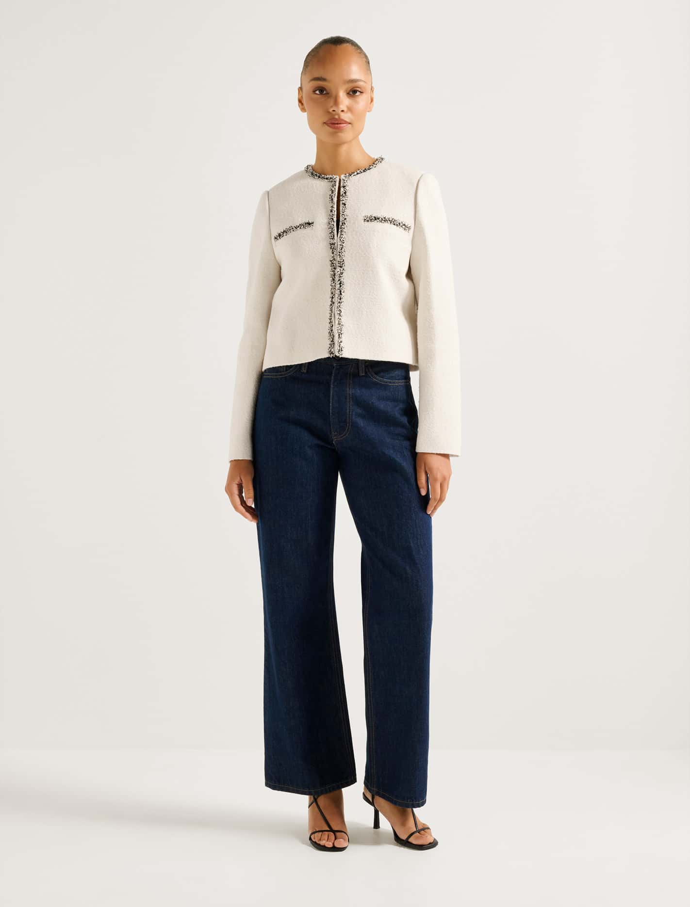 Marie Boucle Jacket Cream