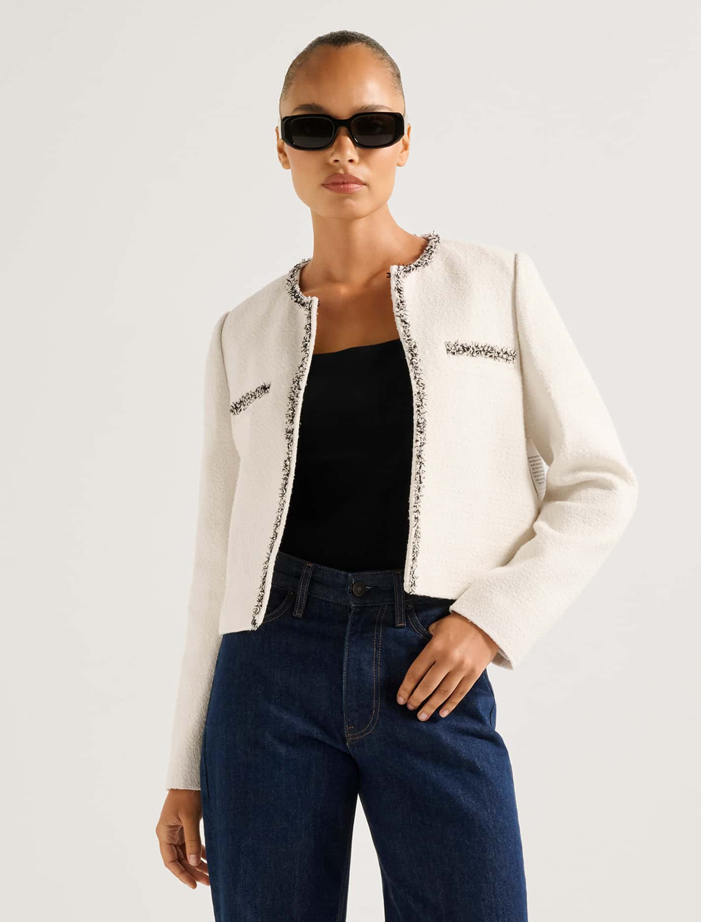 Marie Boucle Jacket Cream