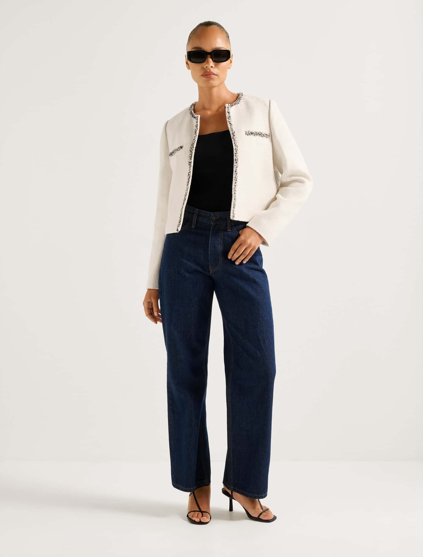 Marie Boucle Jacket Cream