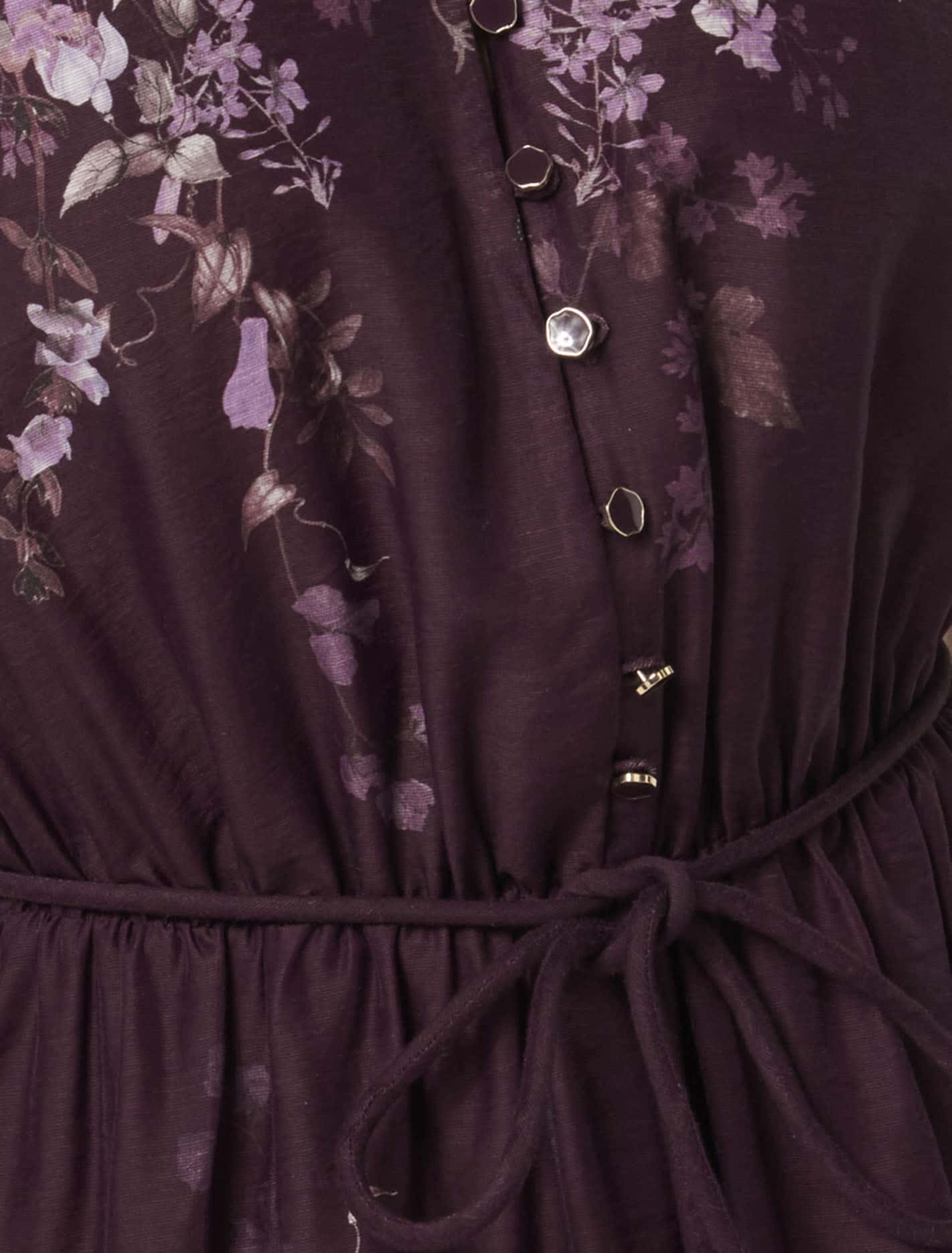 Adele Petite Printed Midi Dress Berry Oxley Floral