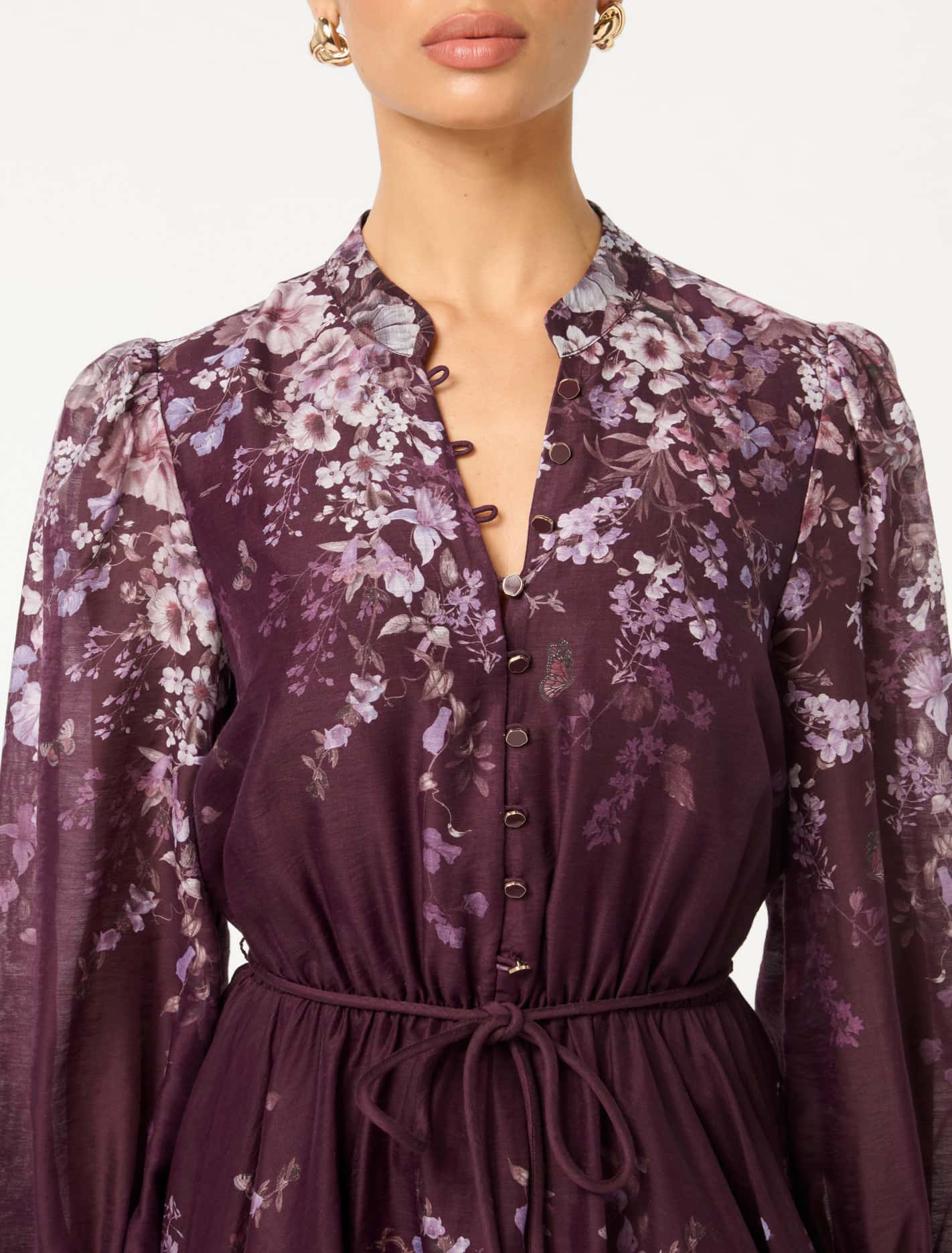 Anastasia Petite Printed Skater Mini Berry Oxley Floral