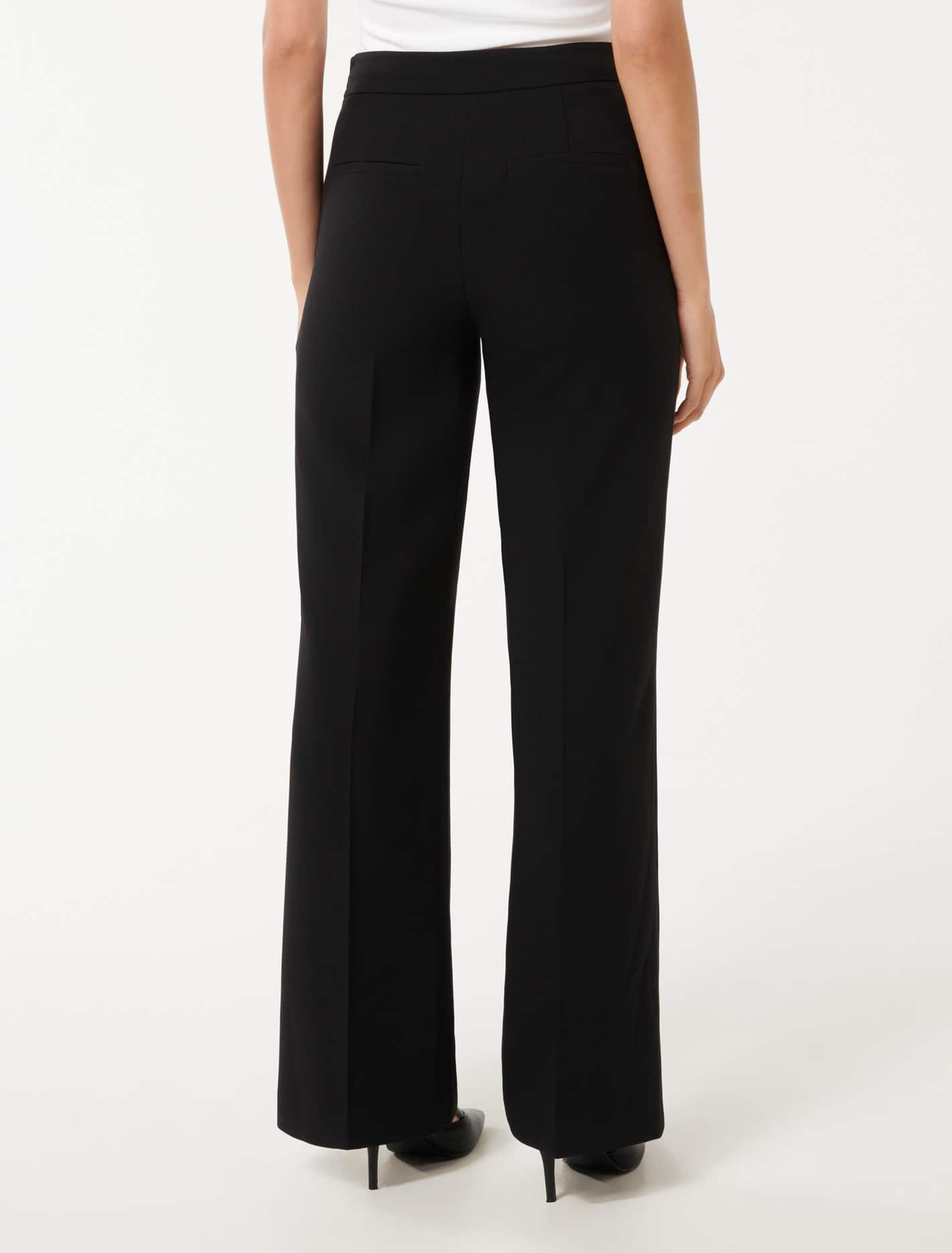 Kehlani Button Wide Leg Pant Black