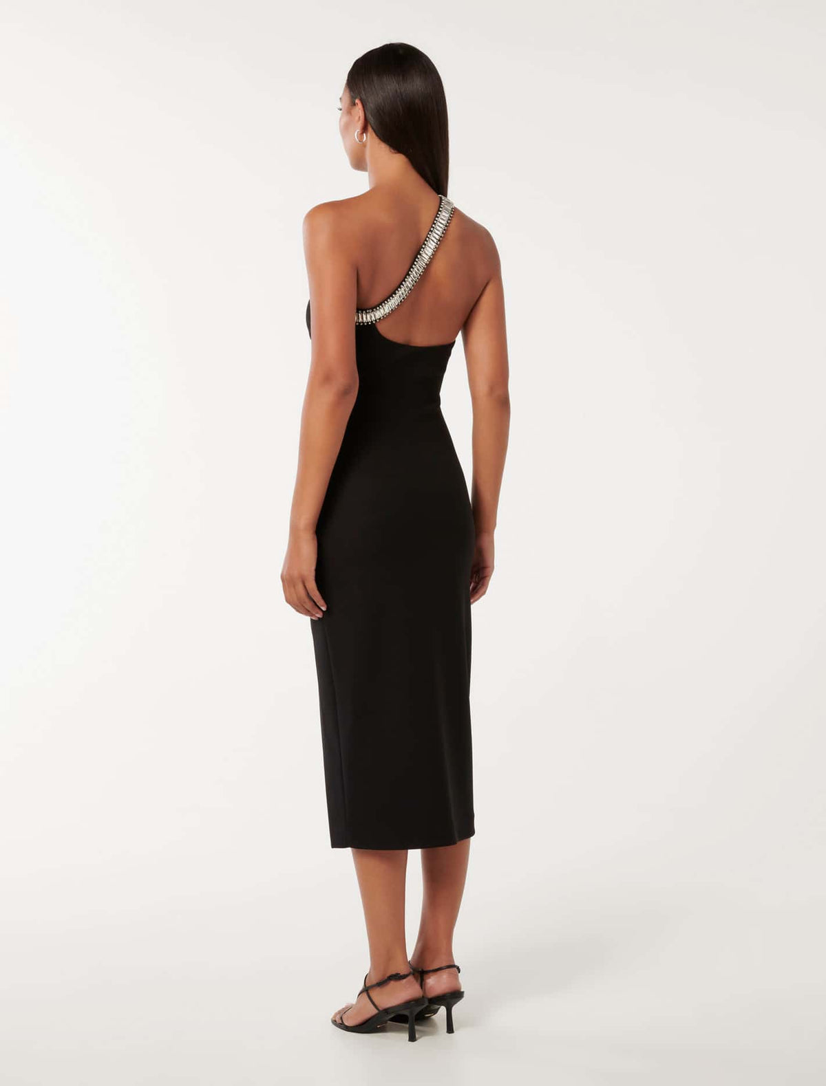 Irene Embellished Bodycon Dress Black