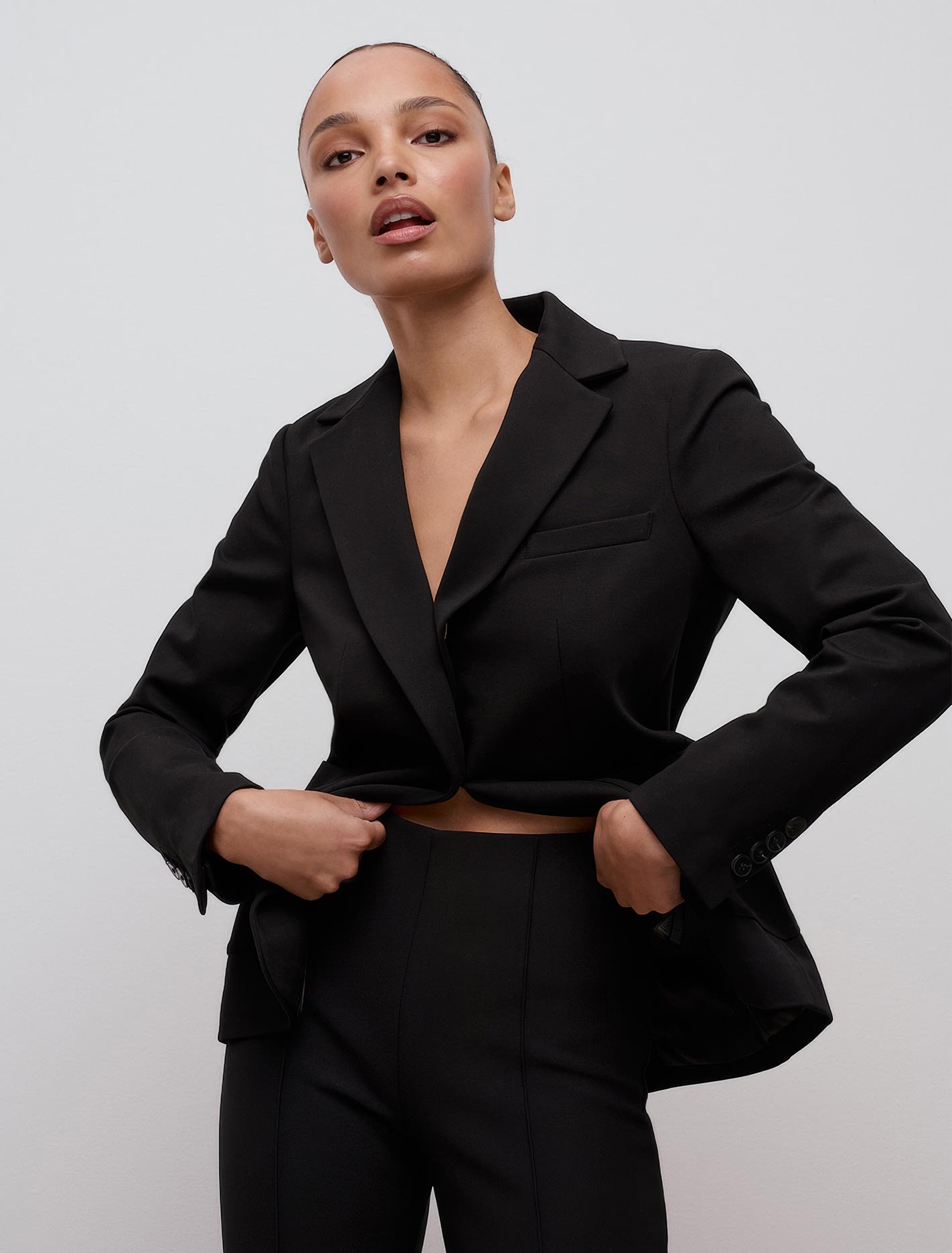 Phillipa Ponte Blazer Black