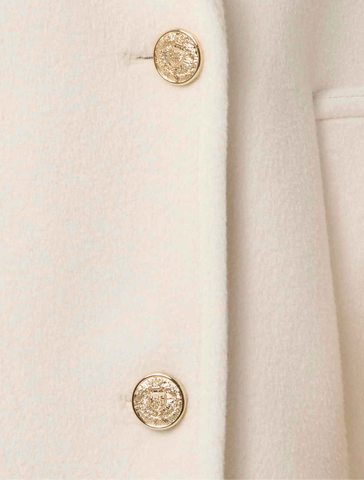 Bianca DB Mid Length Coat Cream