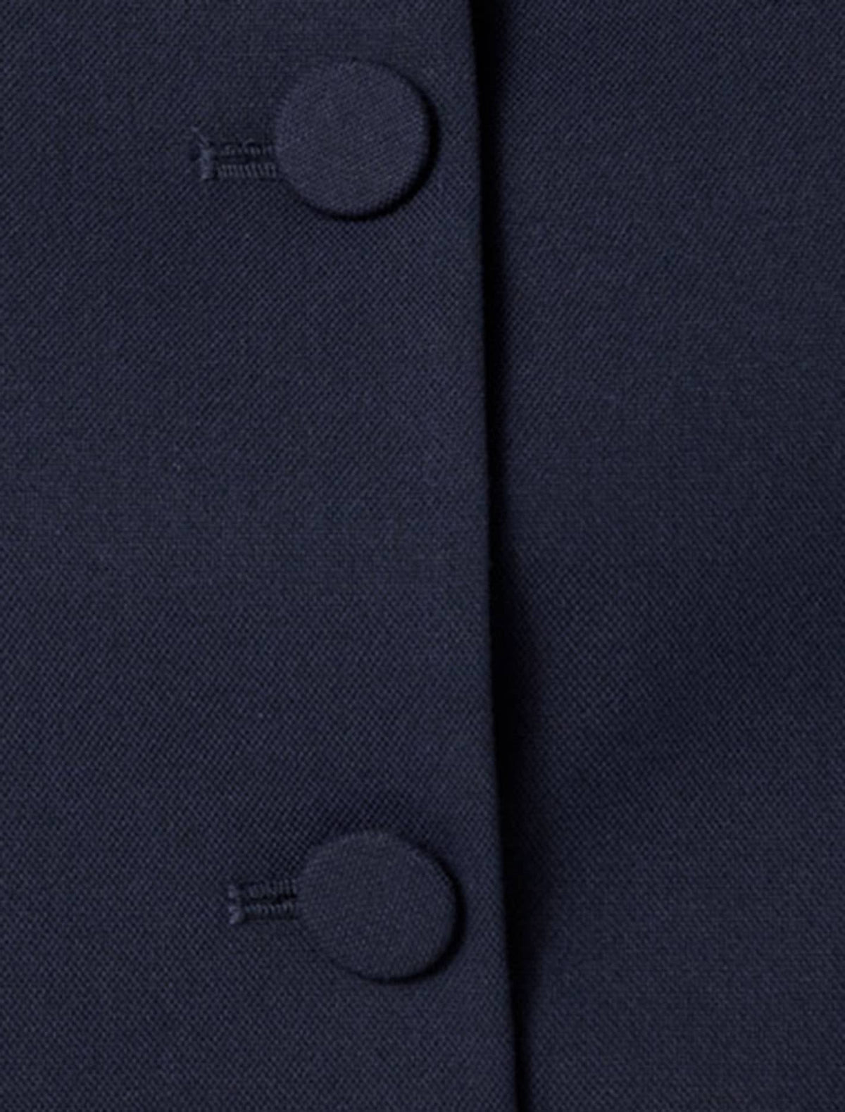 Tanya Cropped Top Collar Jacket Royal Navy Suit