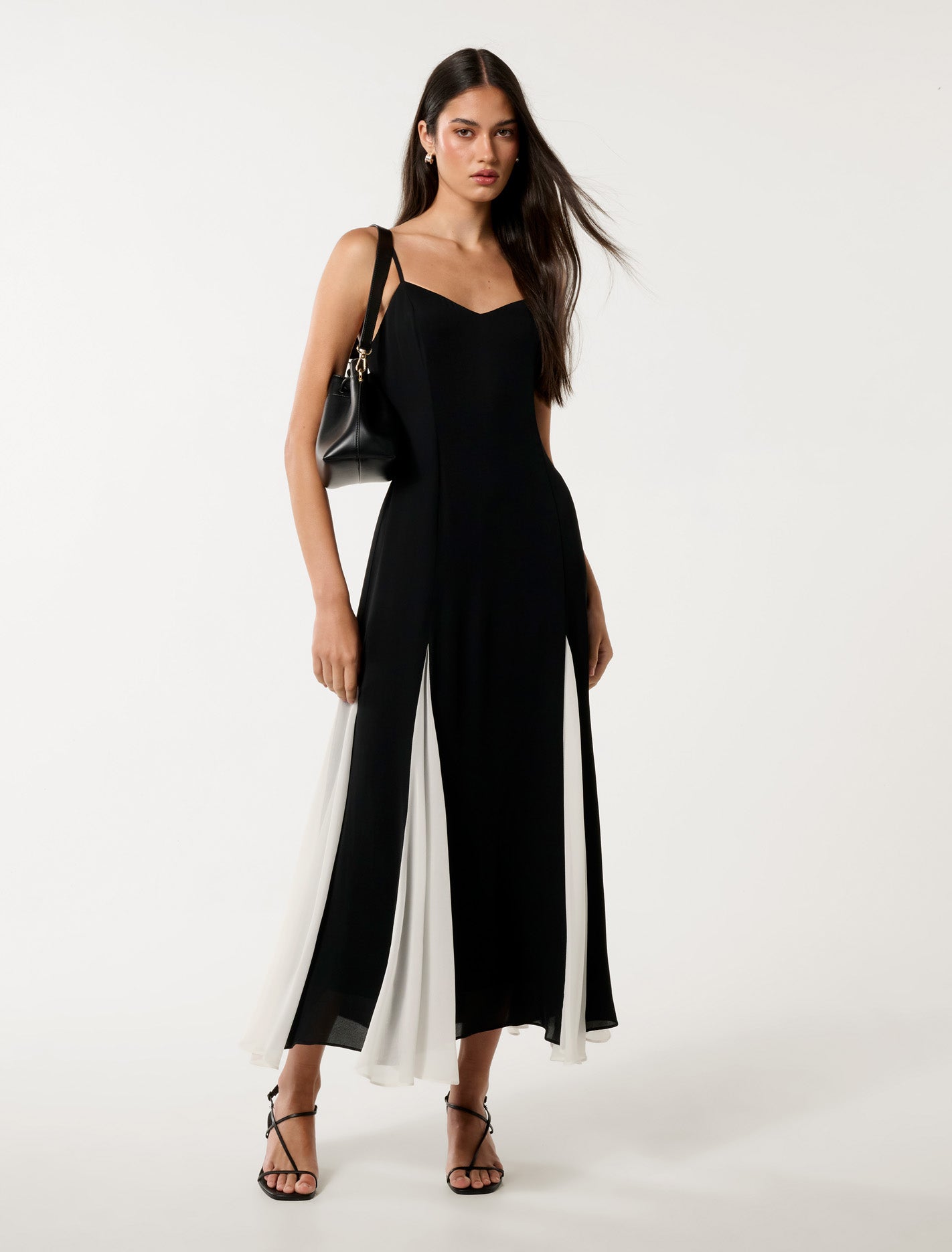 Dahlia Maxi Dress Black & White