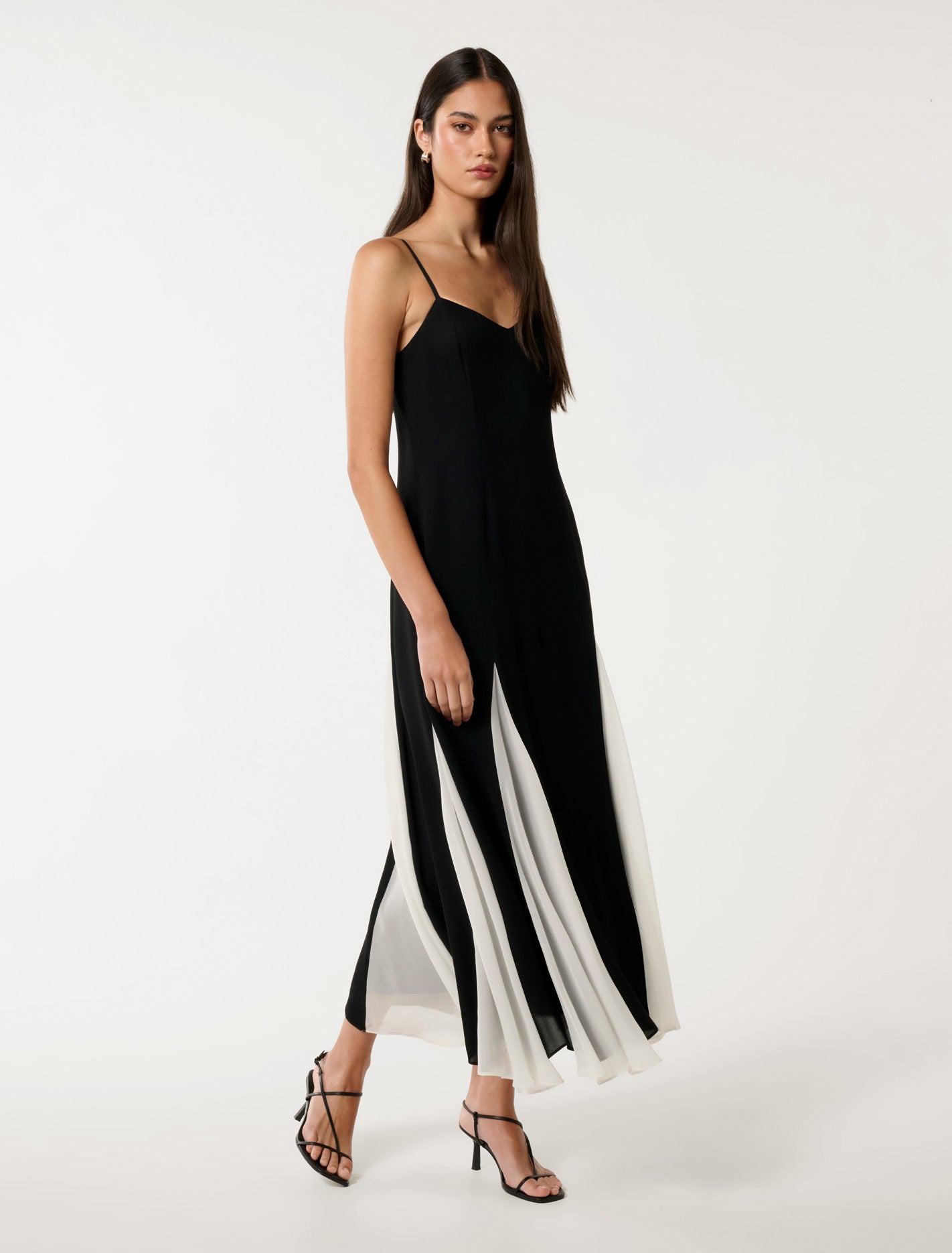 Dahlia Maxi Dress Black & White