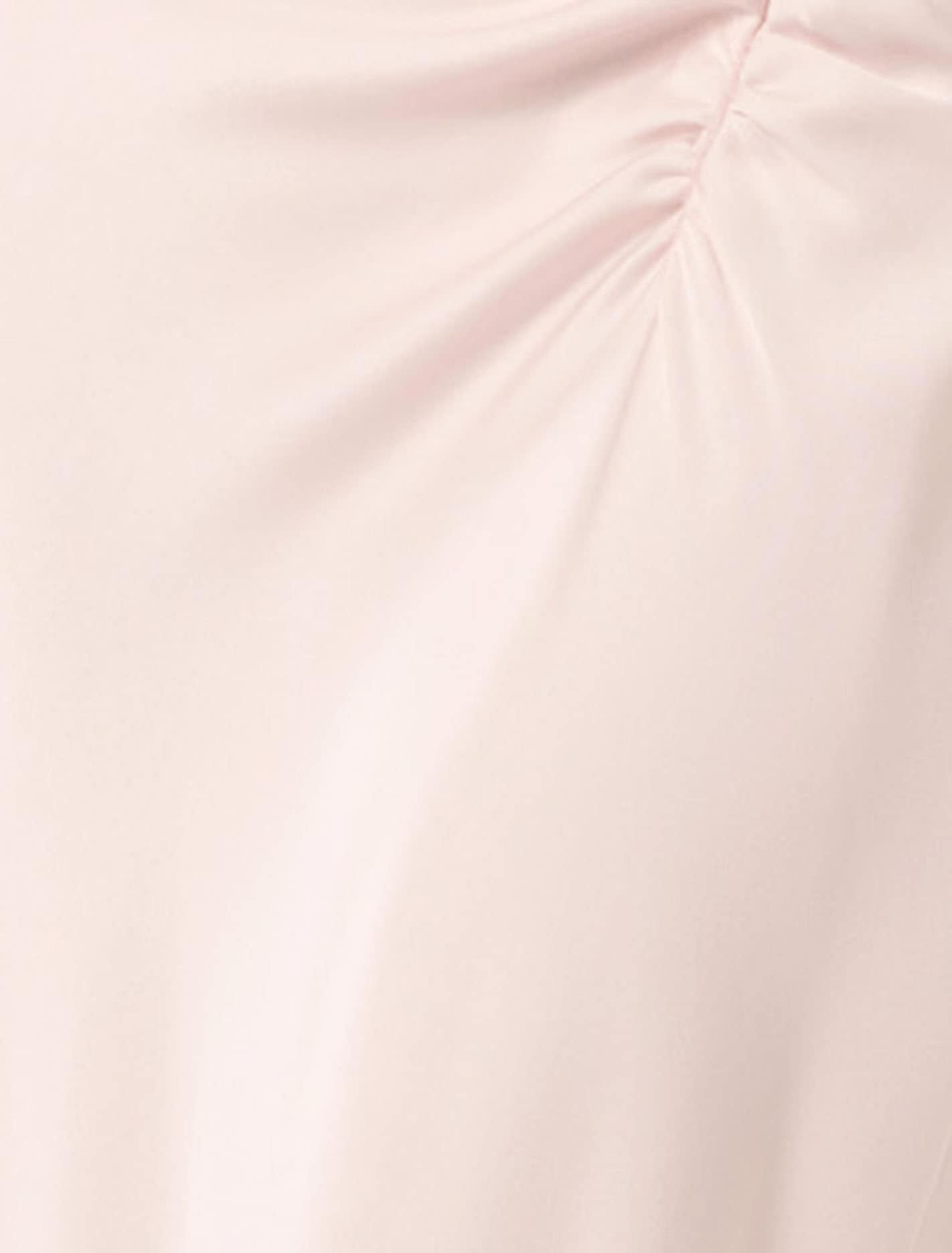 Ava Draped Satin Maxi Dress Barely Pink