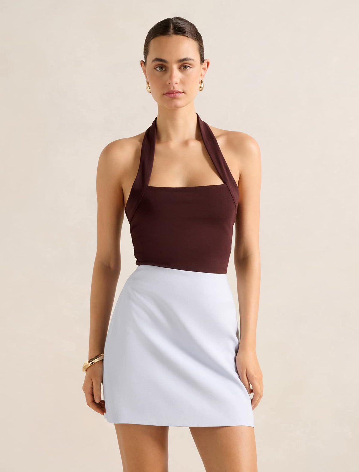 Kimberly Mini Skirt Sky Blue Co-ord