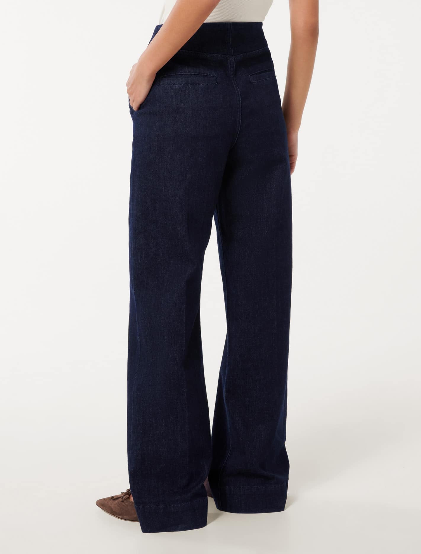 Beth Wide Leg Jeans Dark Rinse Wash