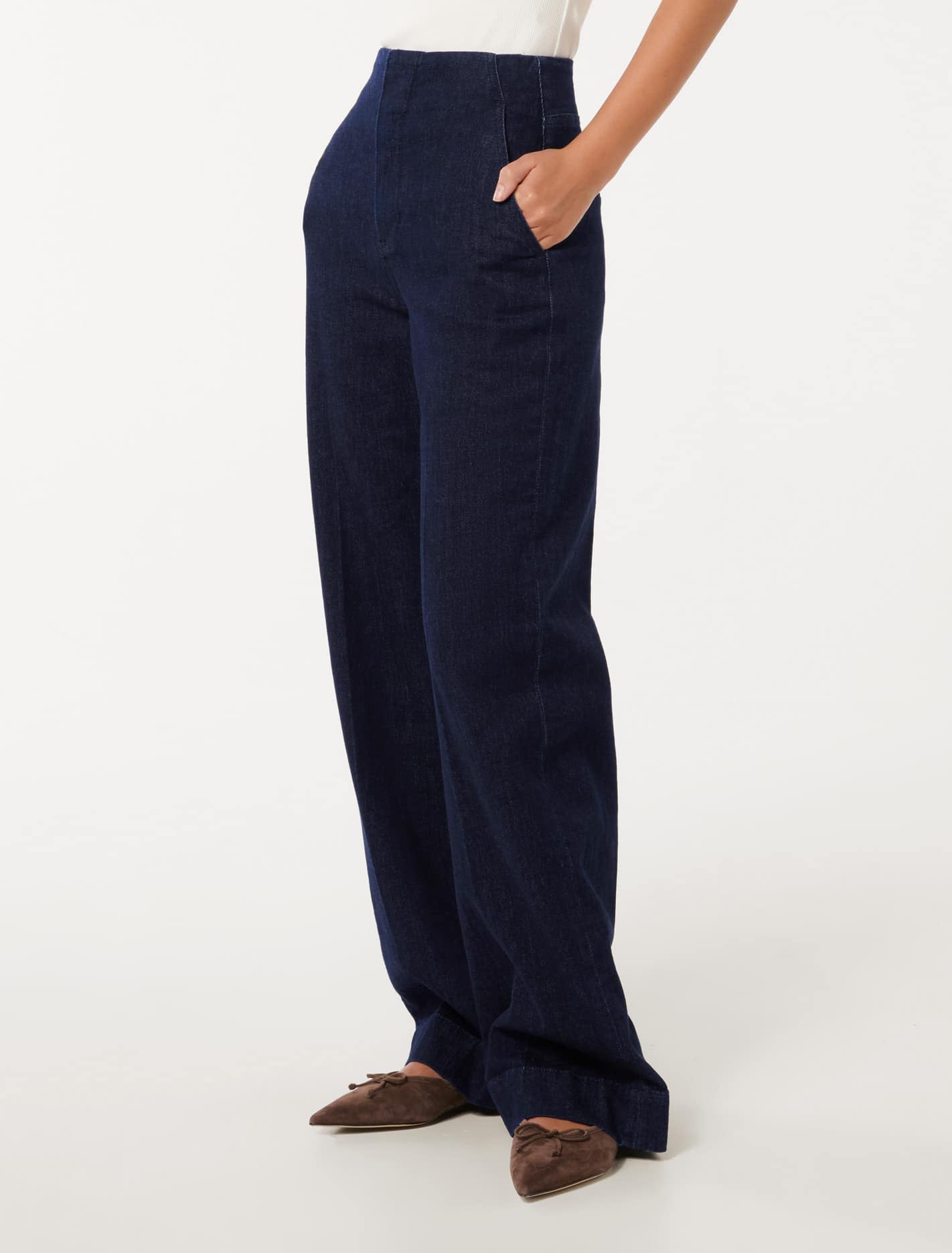 Beth Wide Leg Jeans Dark Rinse Wash
