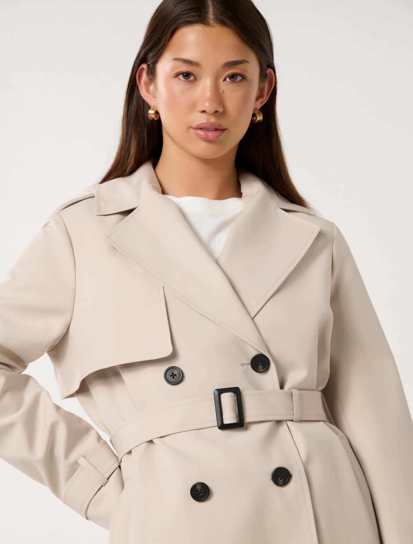 Rhea Water Resistant Trench Neutral