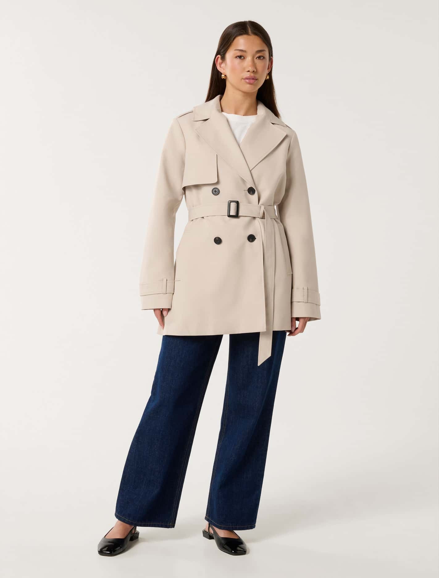 Rhea Water Resistant Trench Neutral