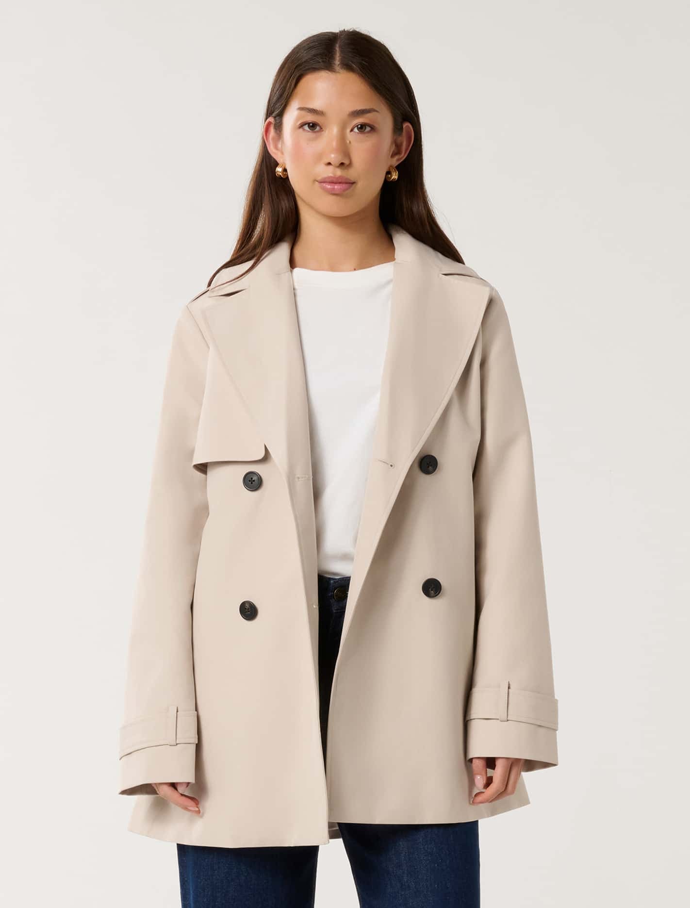 Rhea Water Resistant Trench Neutral
