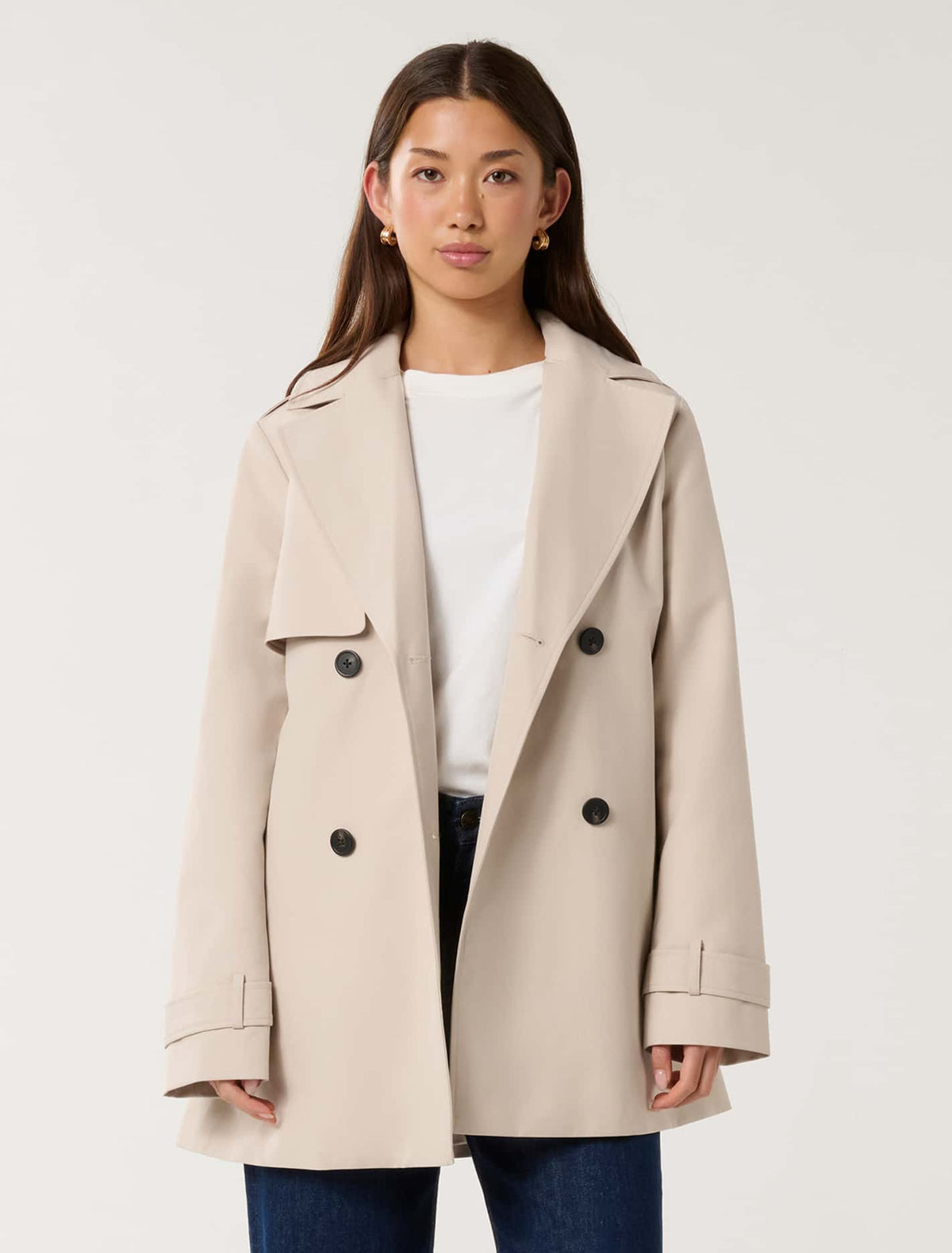 Rhea Water Resistant Trench Neutral
