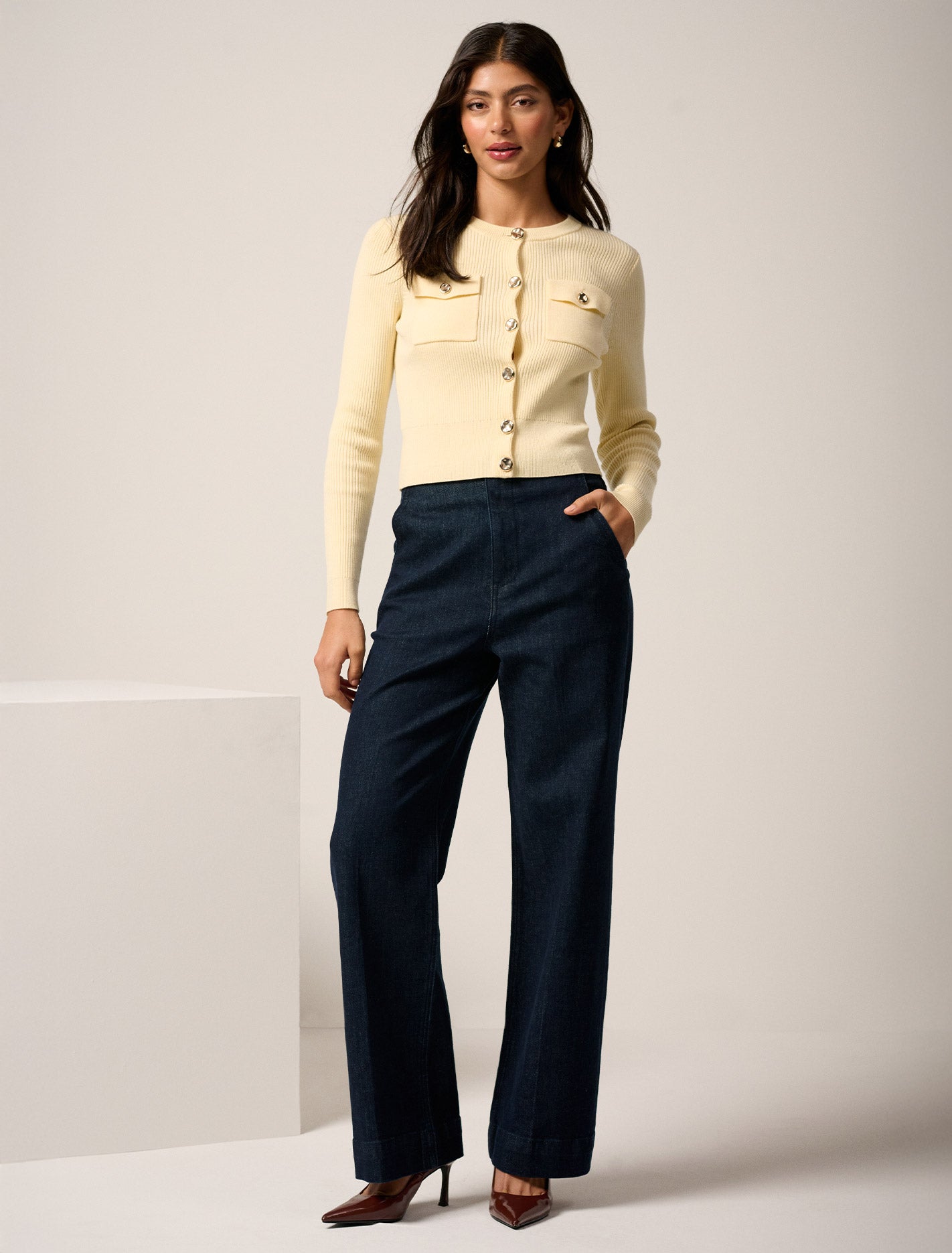 Delta Utility Knit Cardigan Vanilla