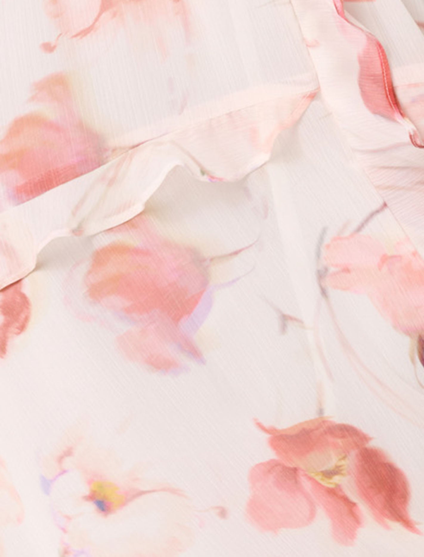Kya Long Sleeve Frill Midi Dress Valerie Floral