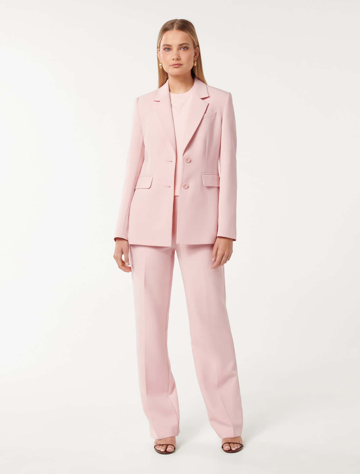 Bentley Straight Leg Pant Pink Suit