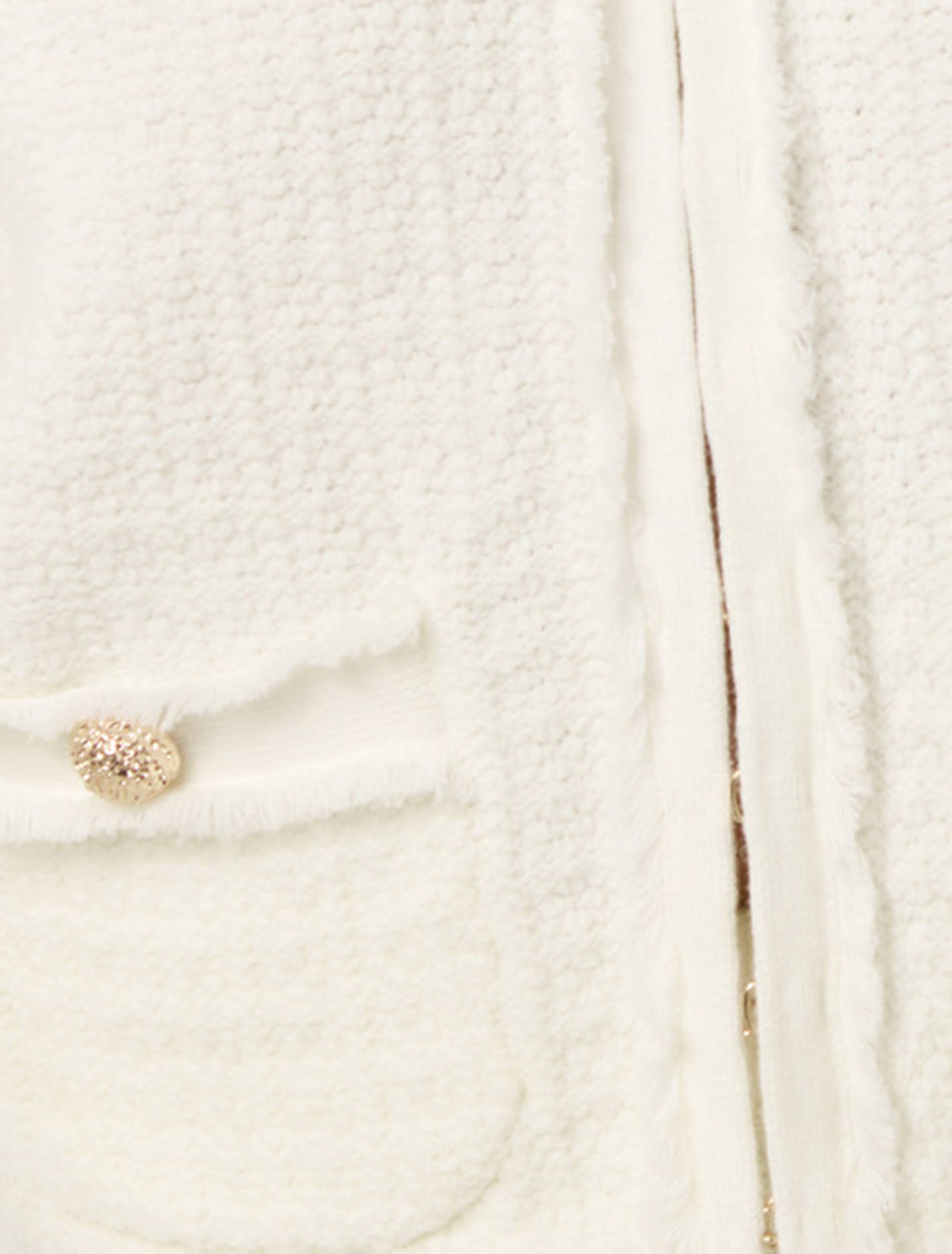 Faith Petite Textured Cardigan Cream