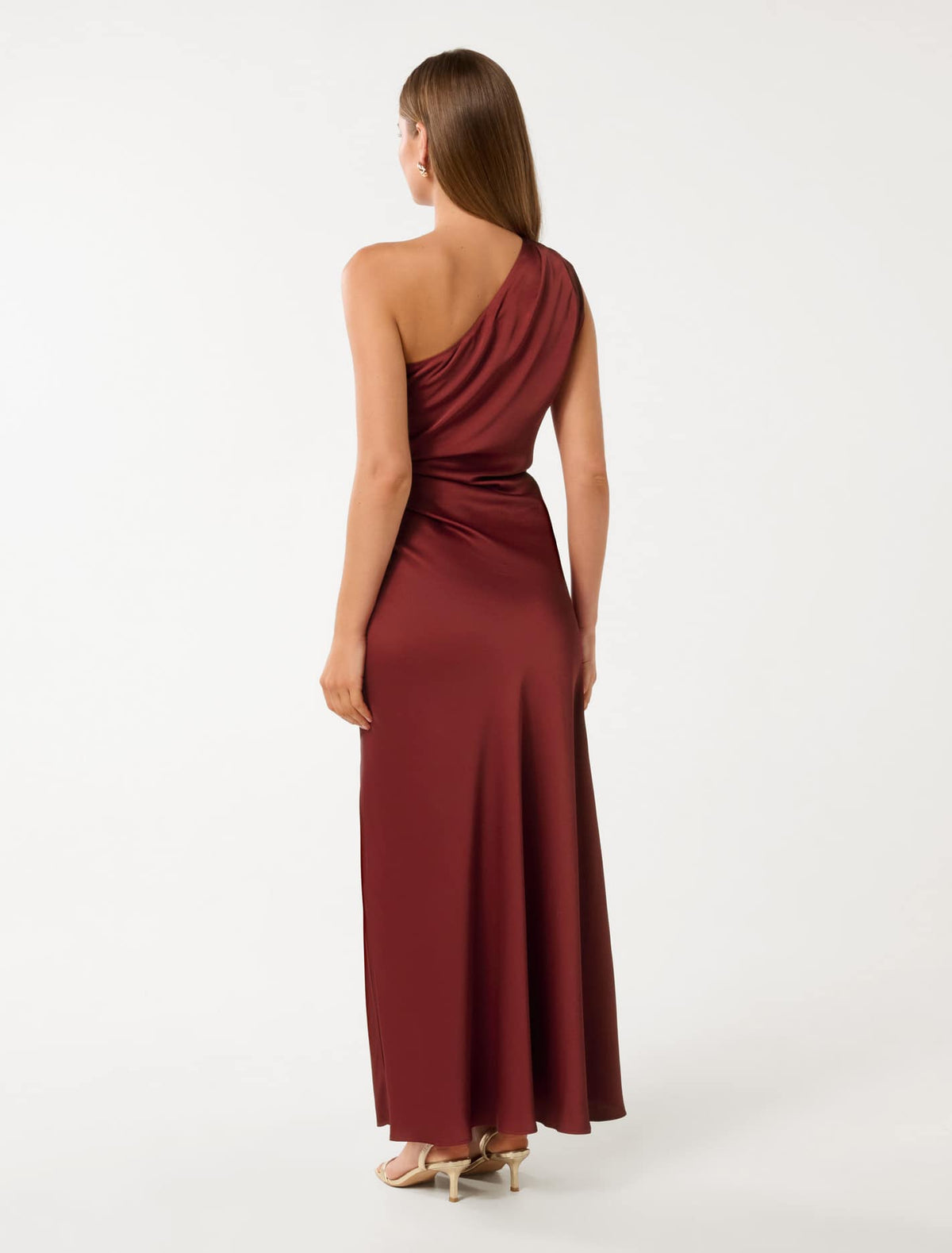 Asher One Shoulder Maxi Dress Shiraz