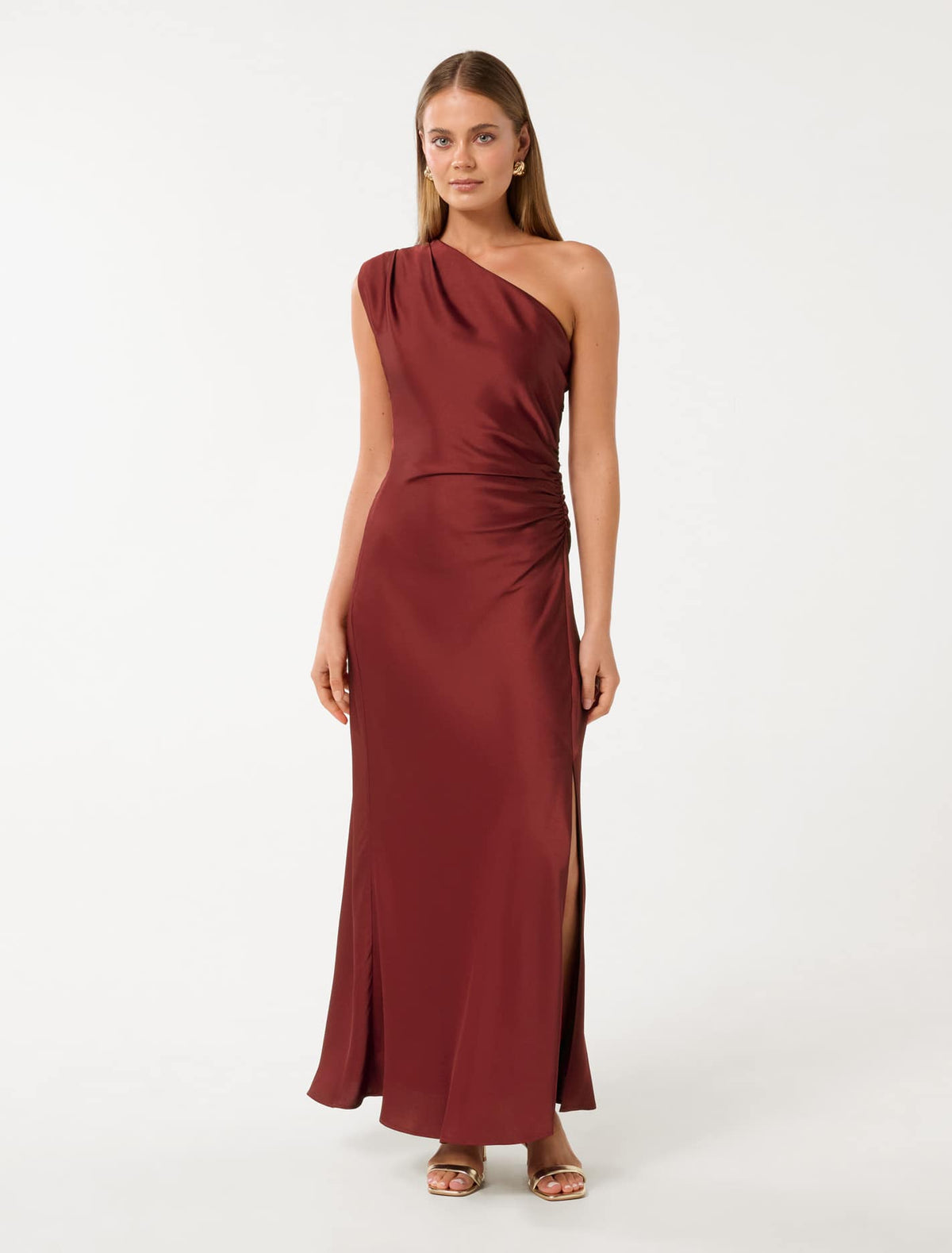 Asher One Shoulder Maxi Dress Shiraz