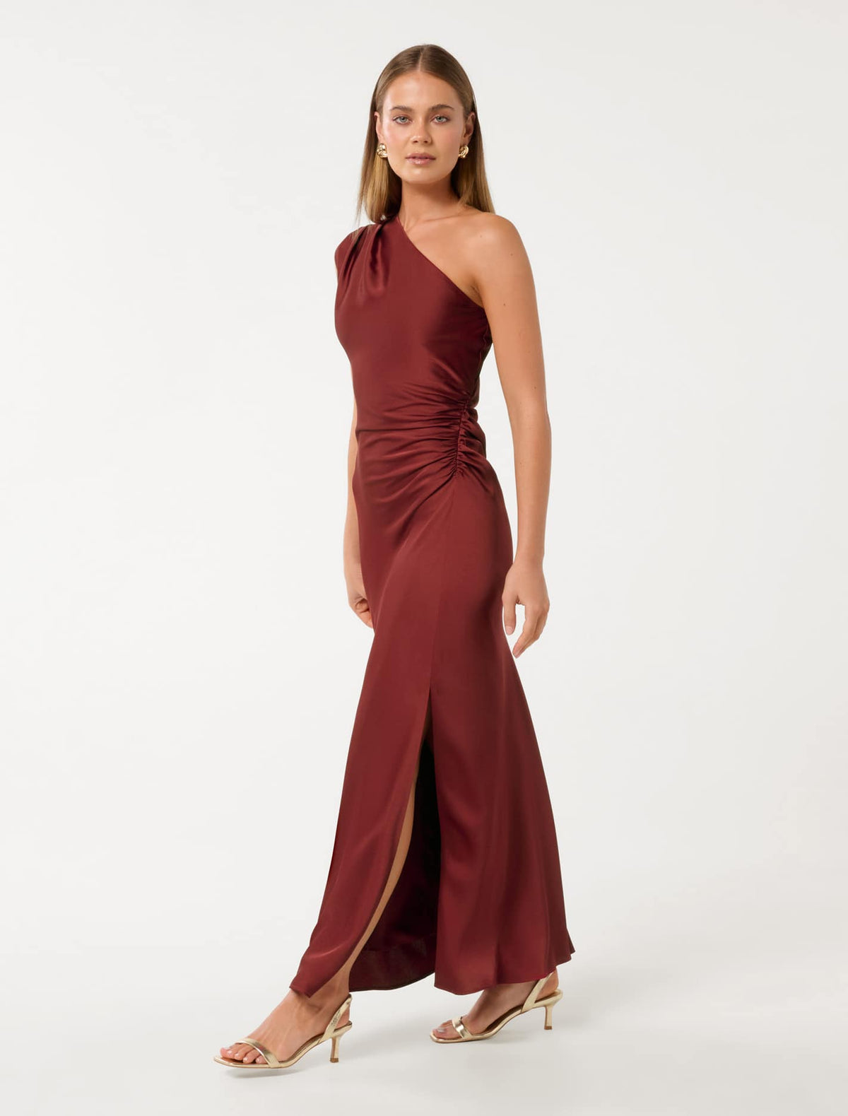 Asher One Shoulder Maxi Dress Shiraz