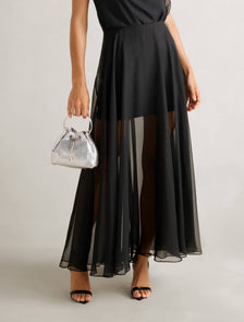 Lisette Sheer Maxi Skirt Black