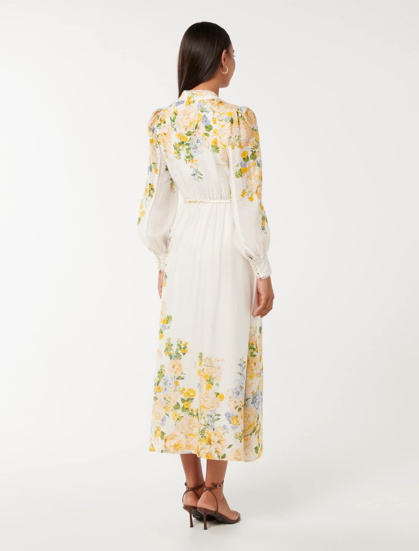 Primrose Trim Detail Midi Dress Empress Floral