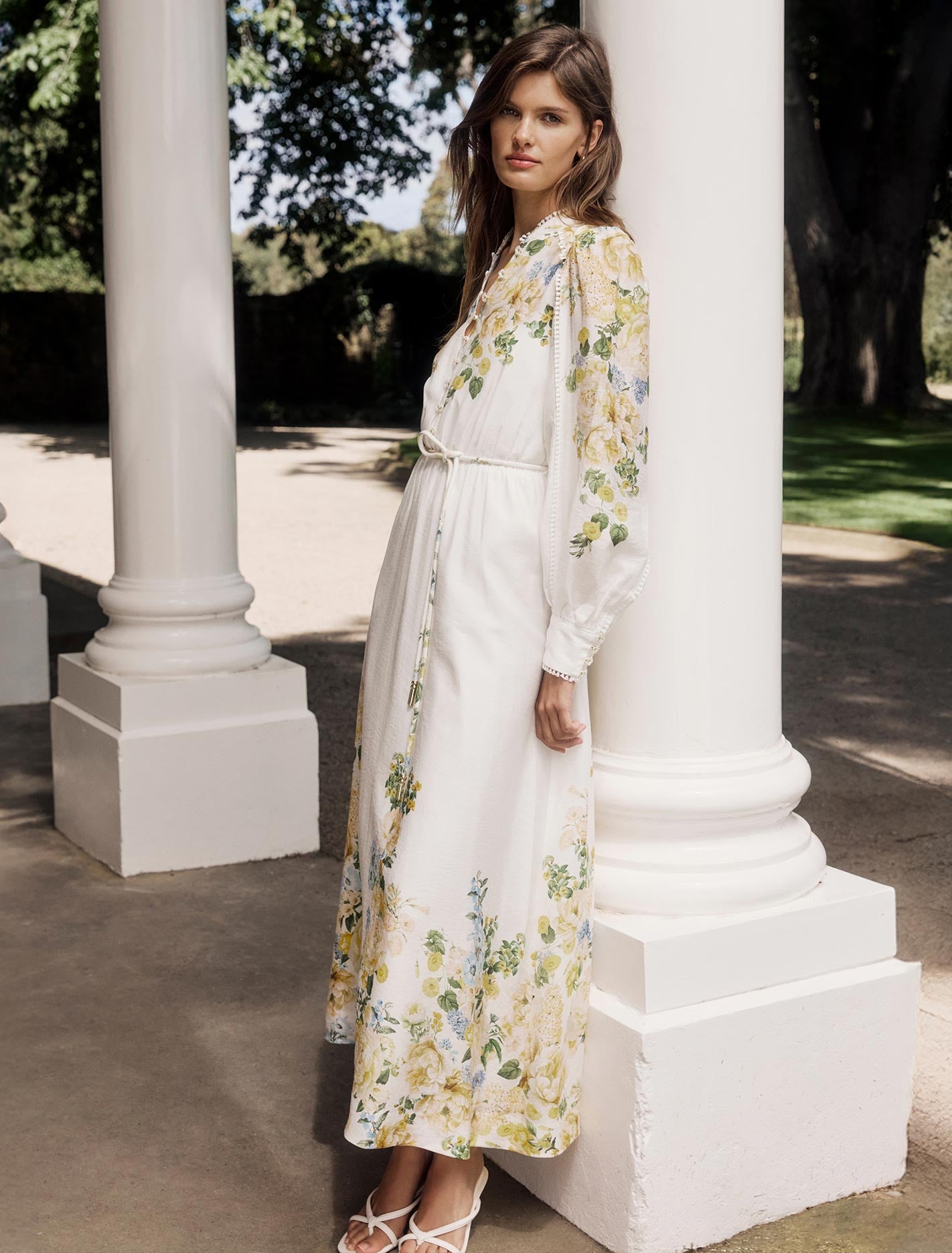 Primrose Trim Detail Midi Dress Empress Floral