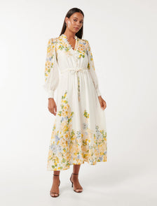 Primrose Trim Detail Midi Dress Empress Floral