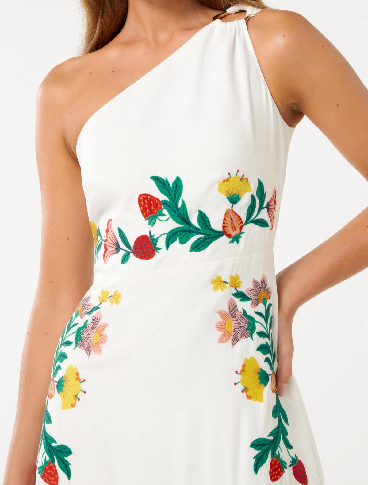 Ollie One Shoulder Maxi Dress Livia Floral